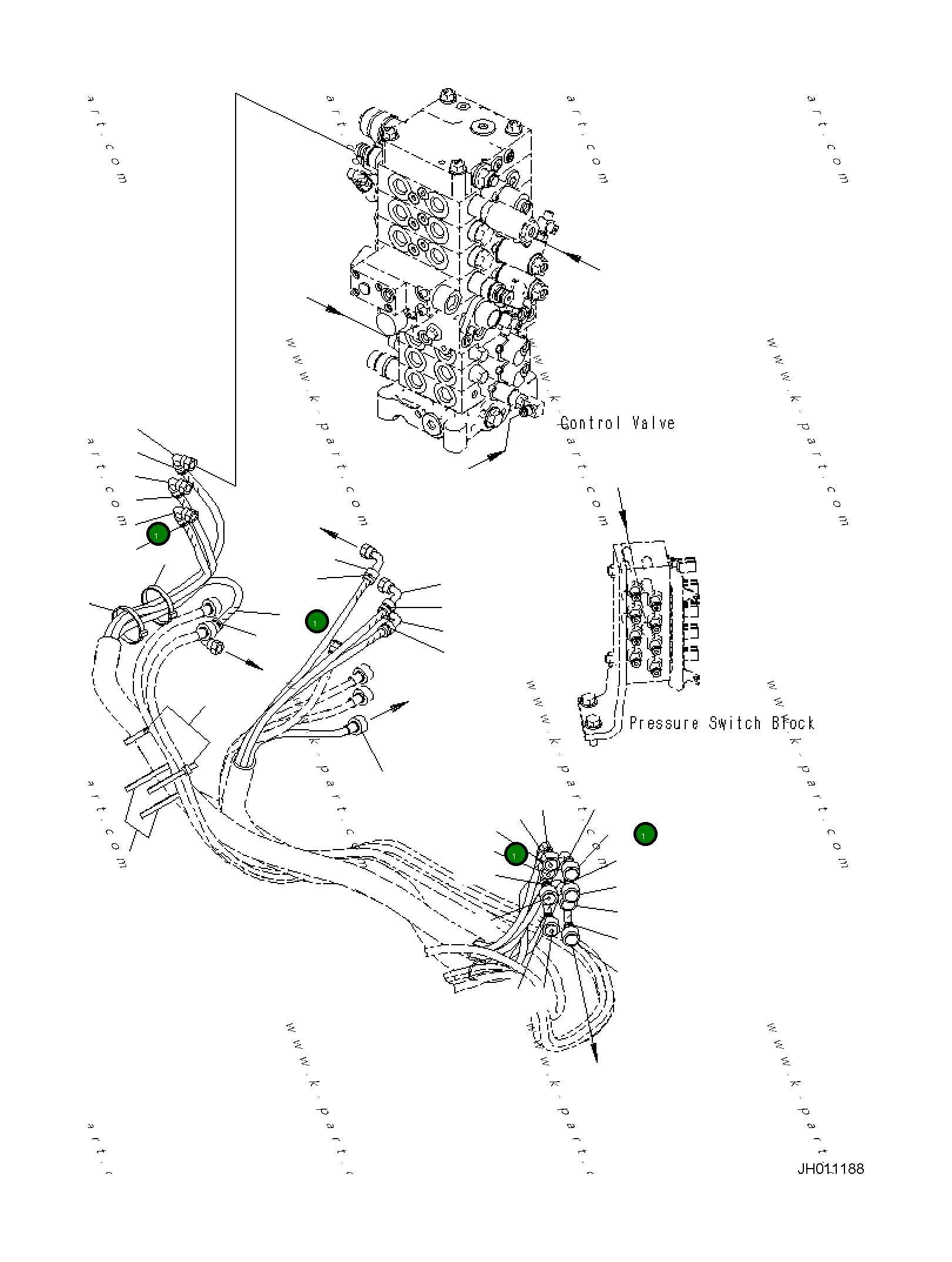 Шланг 21K-62-42110 Komatsu