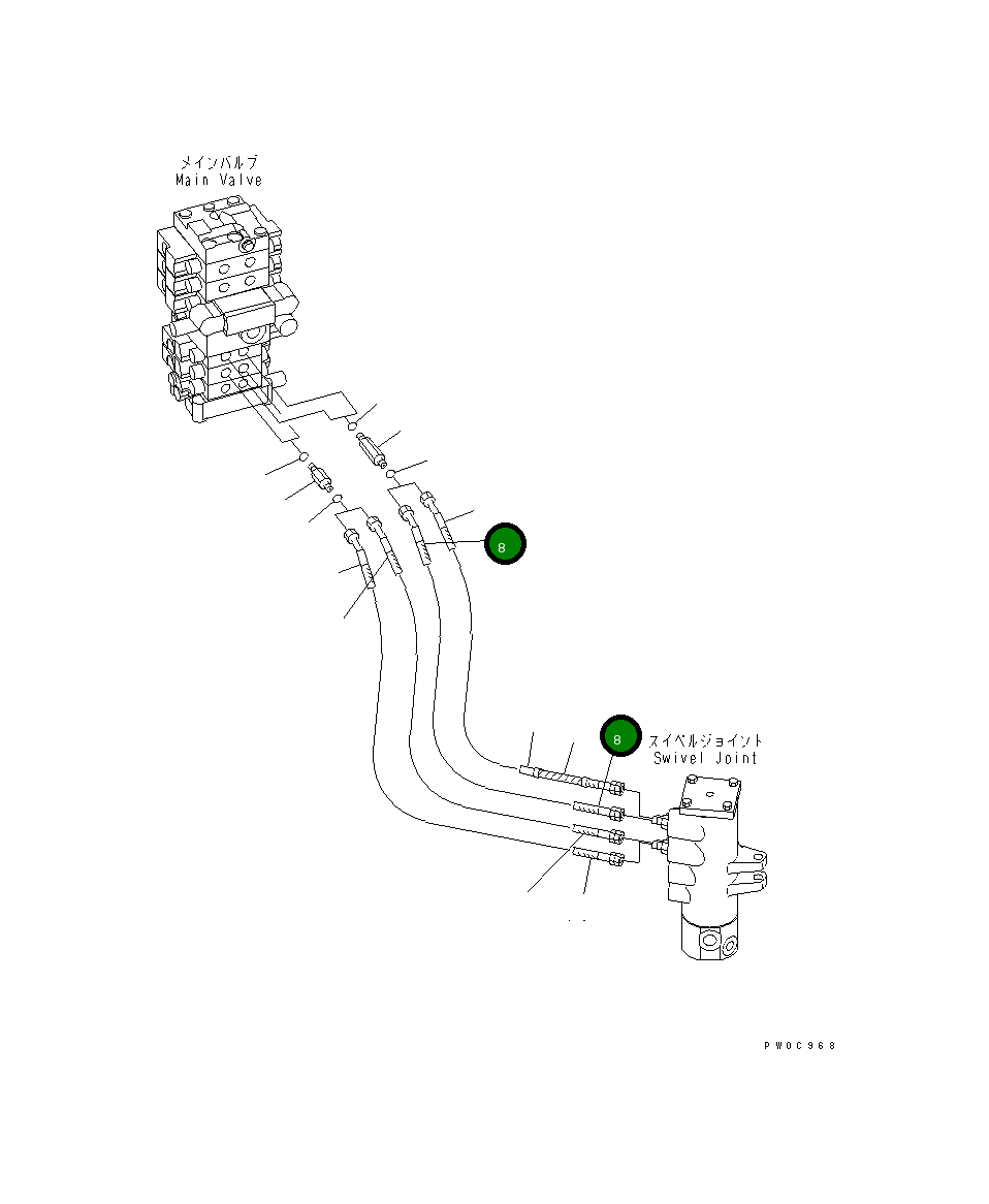 Шланг 21W-62-43770 Komatsu