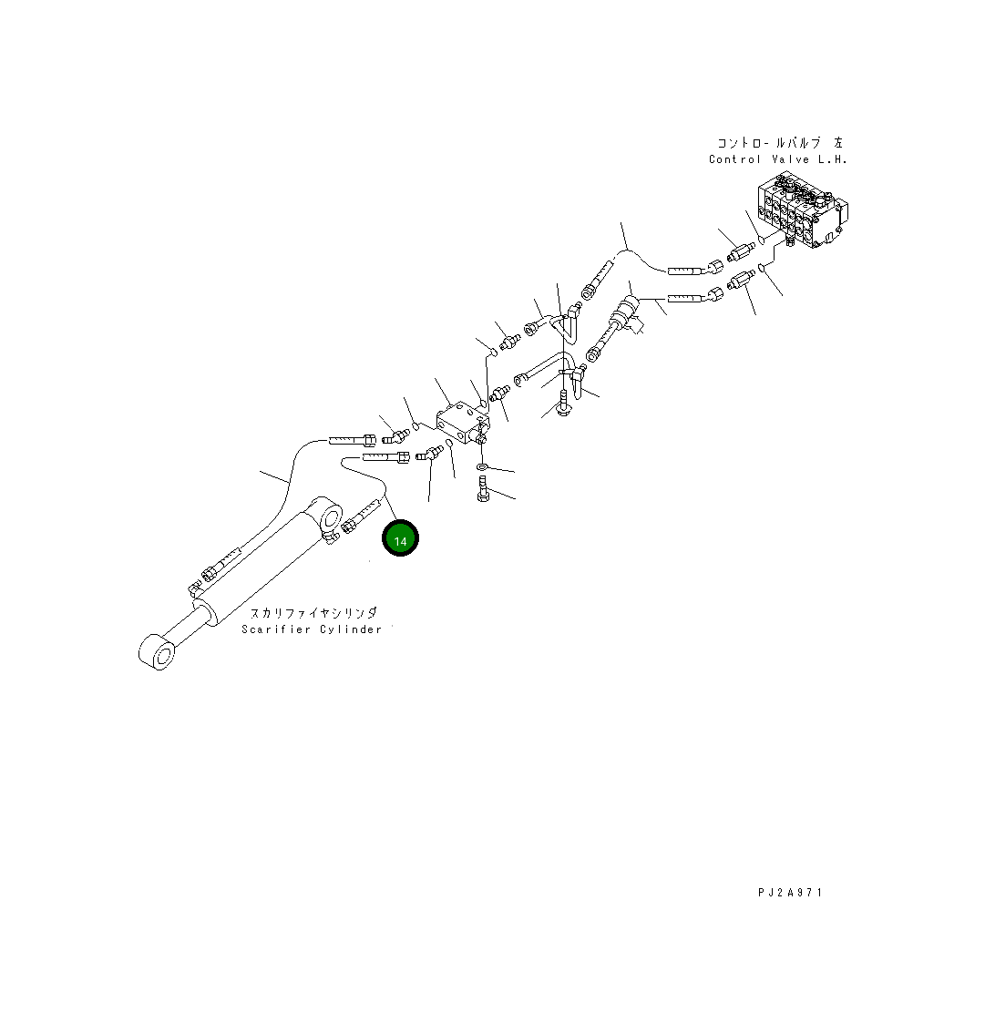 Шланг 230-09-53035 Komatsu