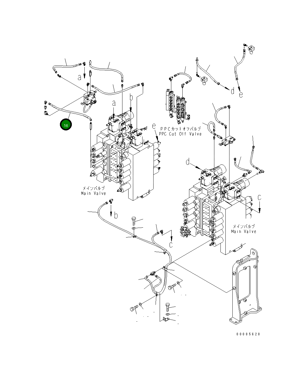 Шланг 21T-64-36980 Komatsu