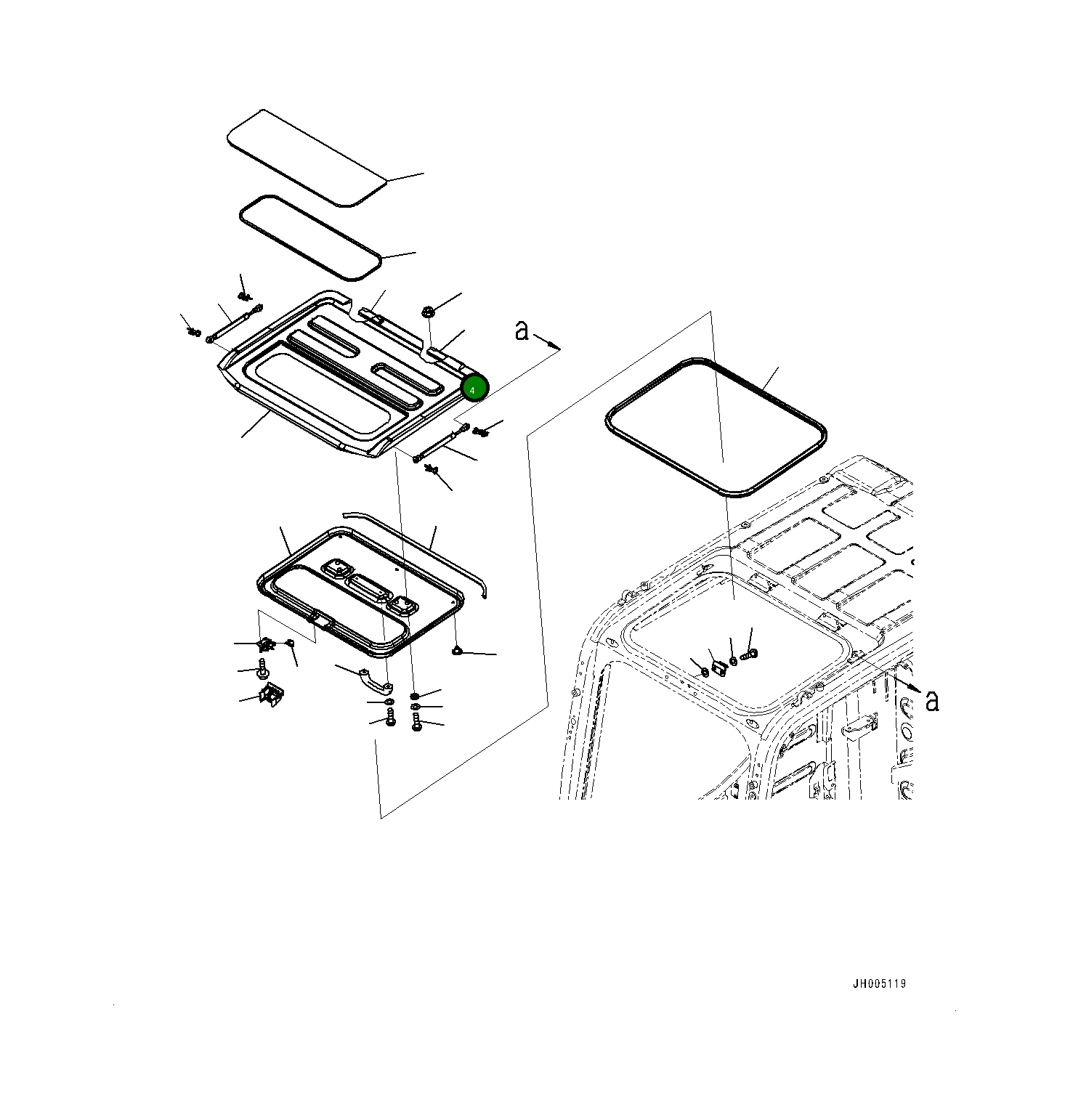 Гайка 0158430806 Komatsu