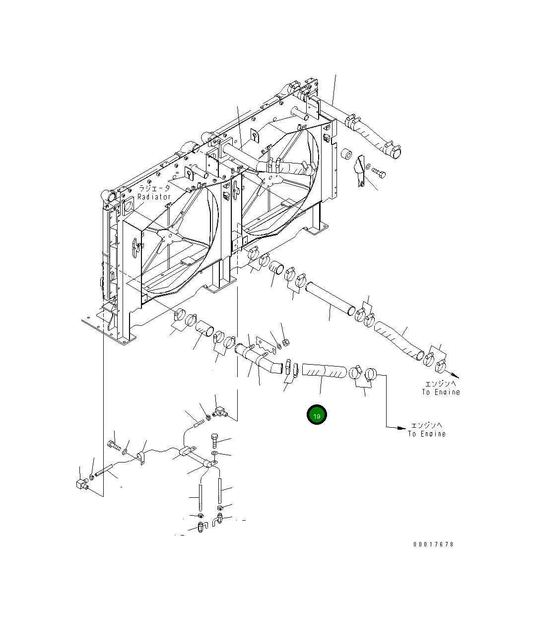Шланг 21T-03-64650 Komatsu