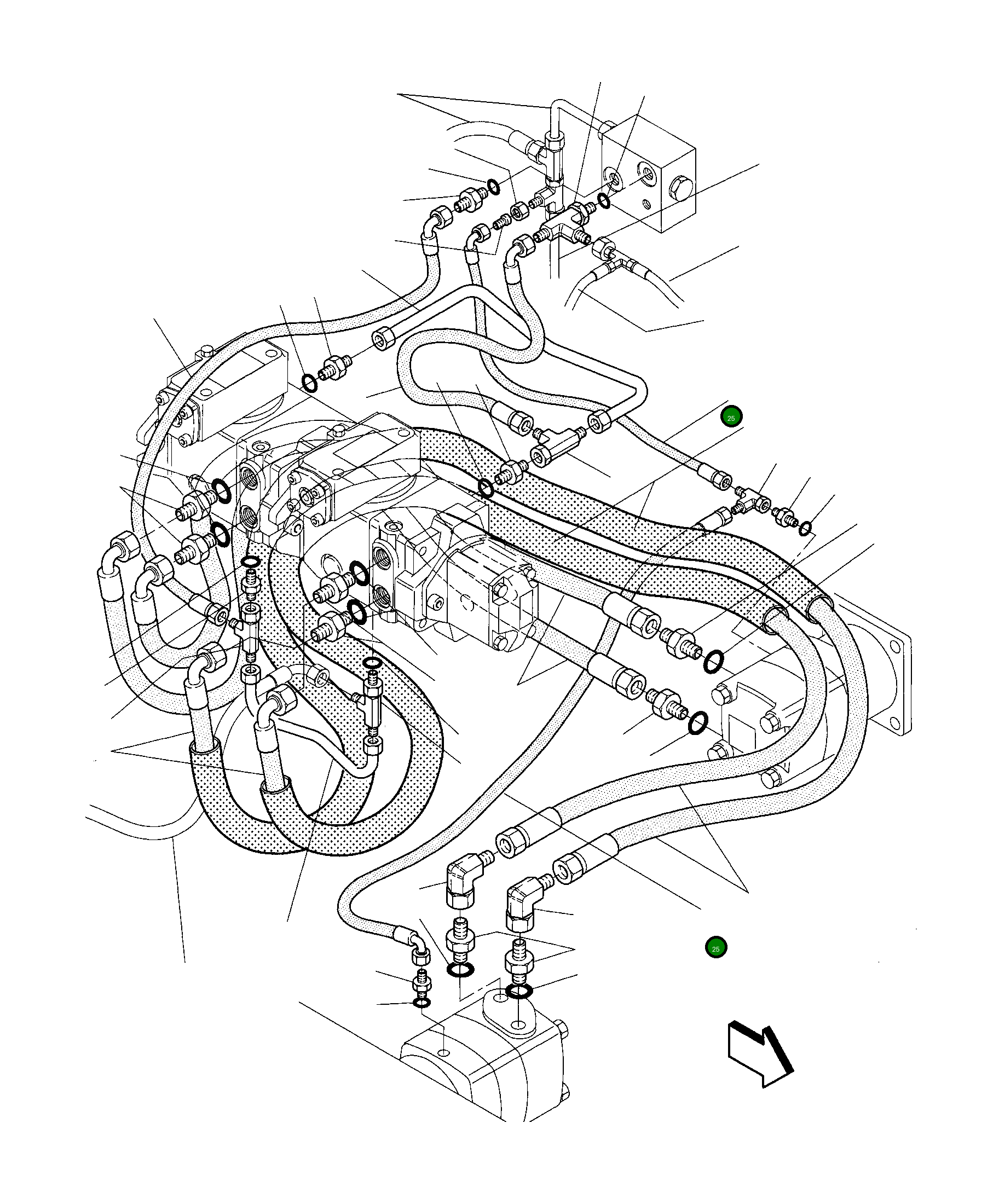 Шланг 852110028 Komatsu