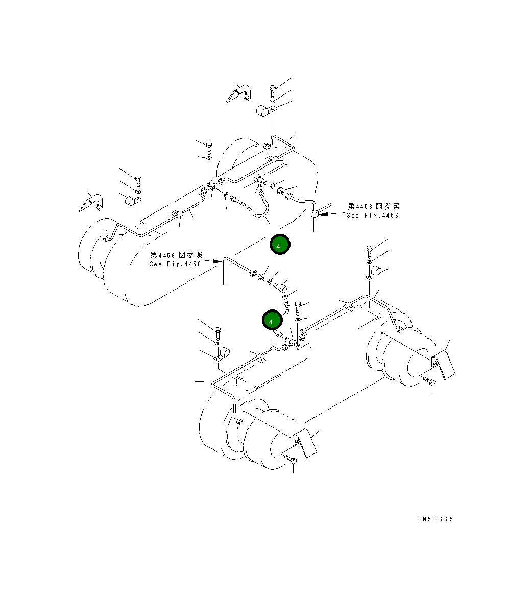 Шланг 23F-44-11460 Komatsu
