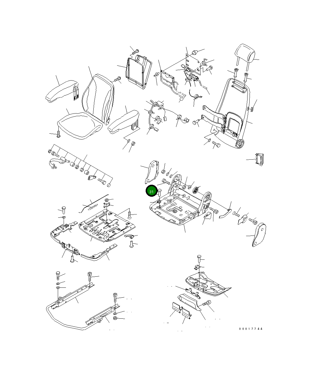 Винт 20K-57-31720 Komatsu
