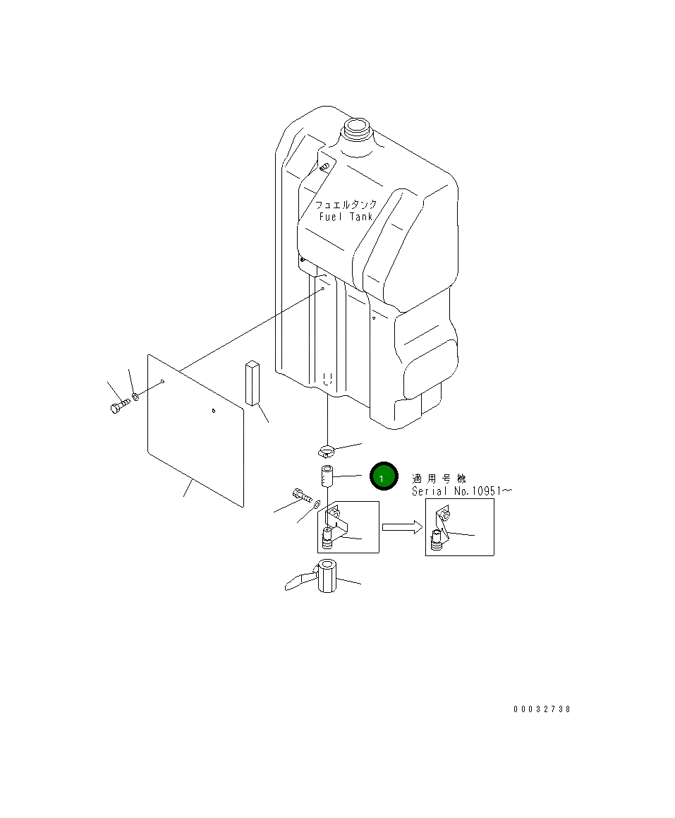 Шланг 21U-04-31190 Komatsu