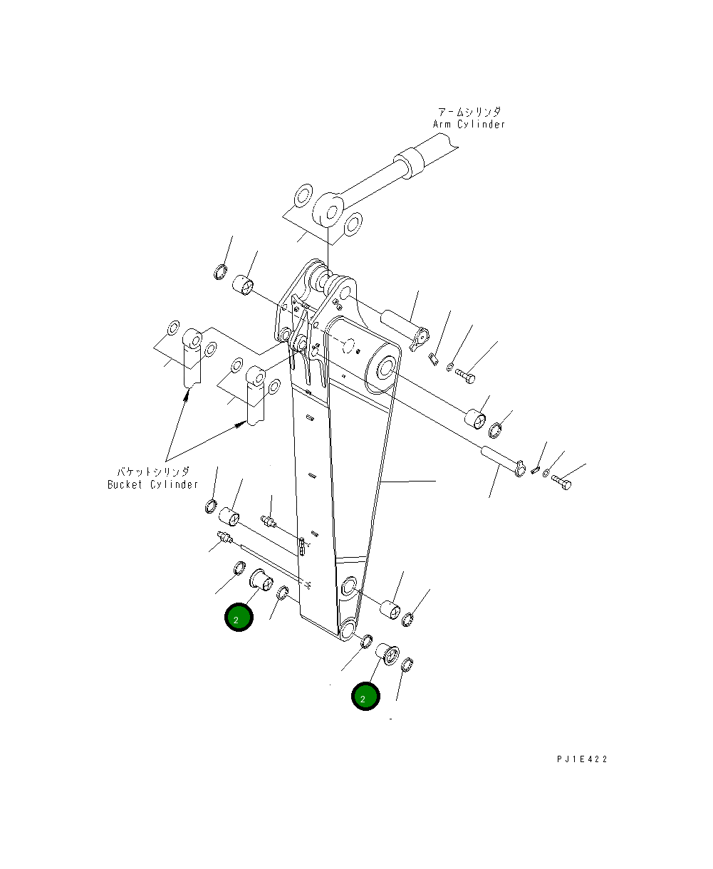 Втулка 21N-70-32150 Komatsu
