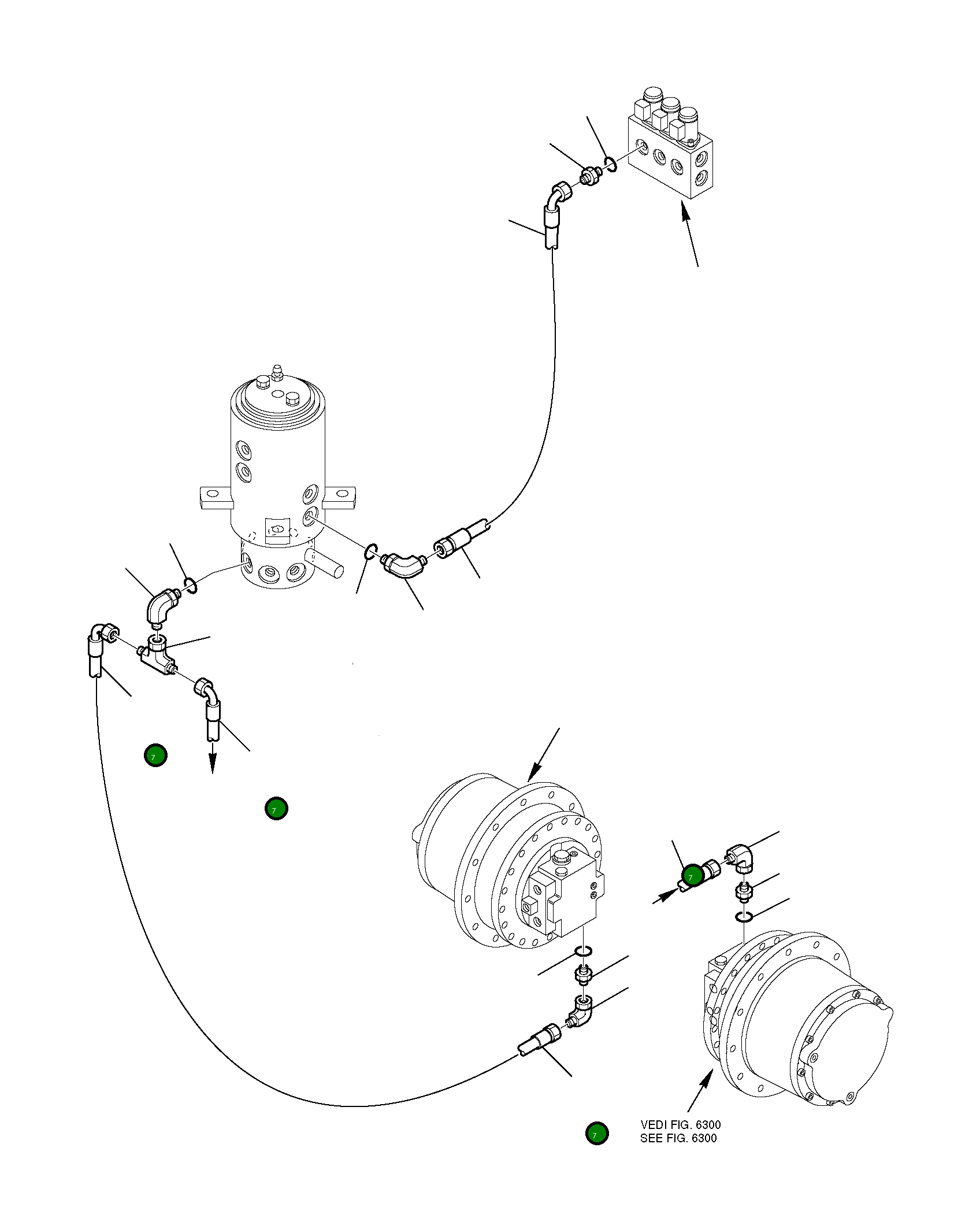 Шланг 21D-09-97590 Komatsu