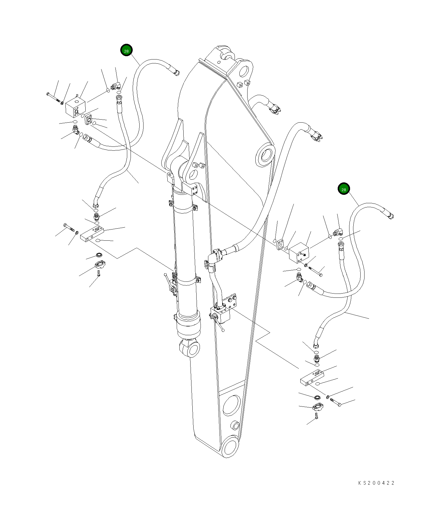 Шланг 21K-62-74520 Komatsu