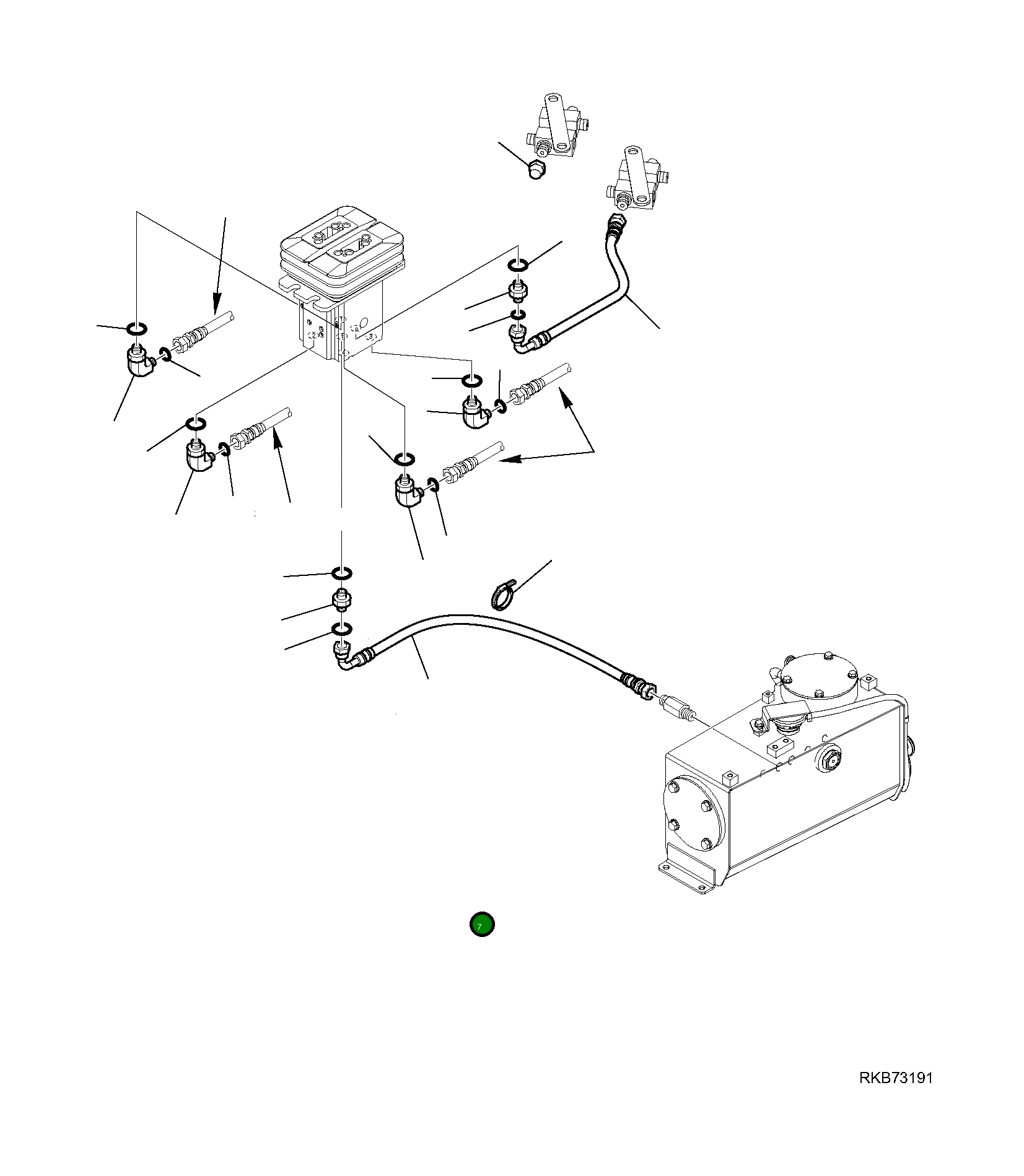 Шланг 21W-09-R1740 Komatsu