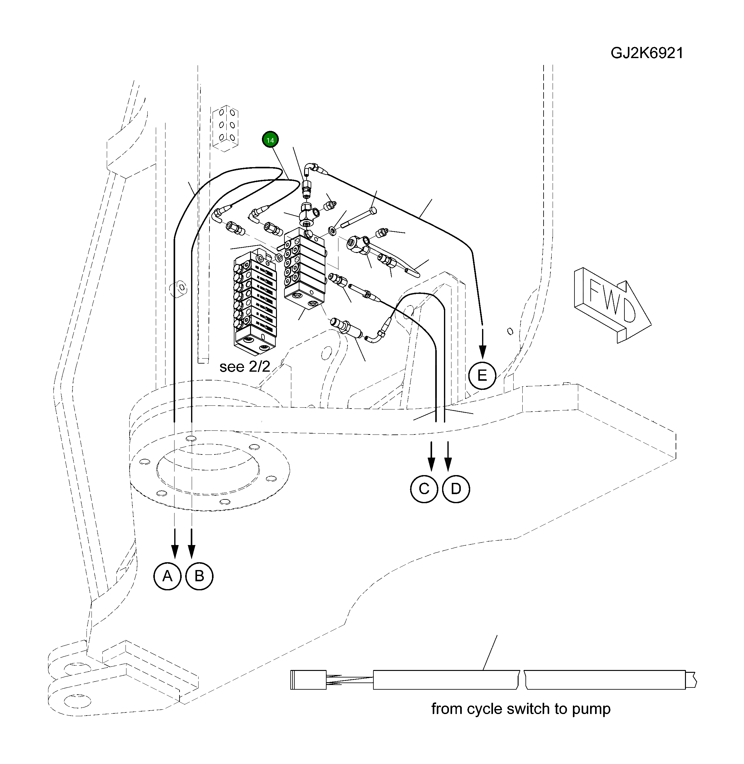 Шланг 425-09-H0480 Komatsu