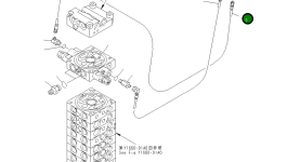 Шланг 21U-62-24410 Komatsu