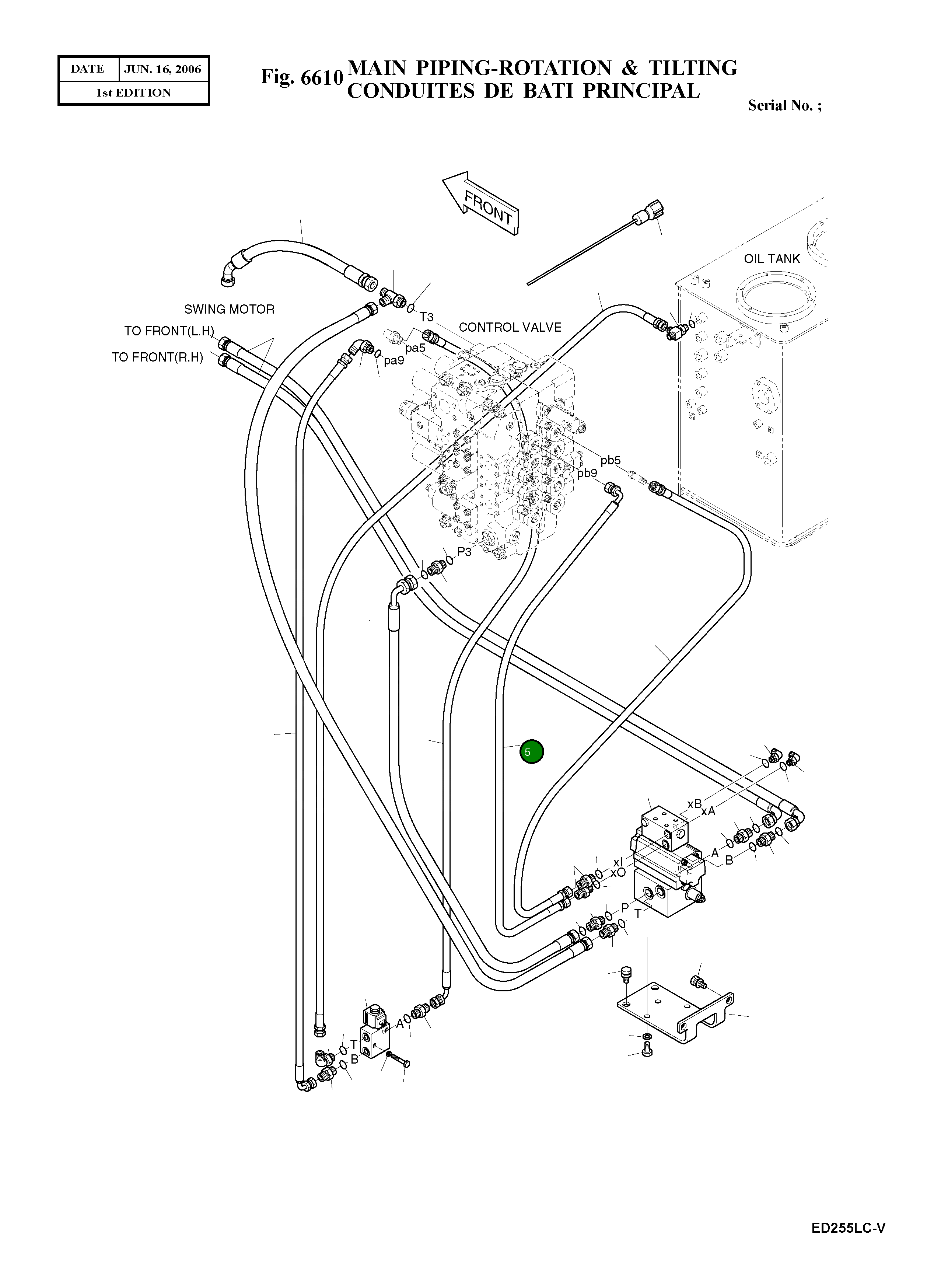 Шланг 2184-1046D213 Komatsu