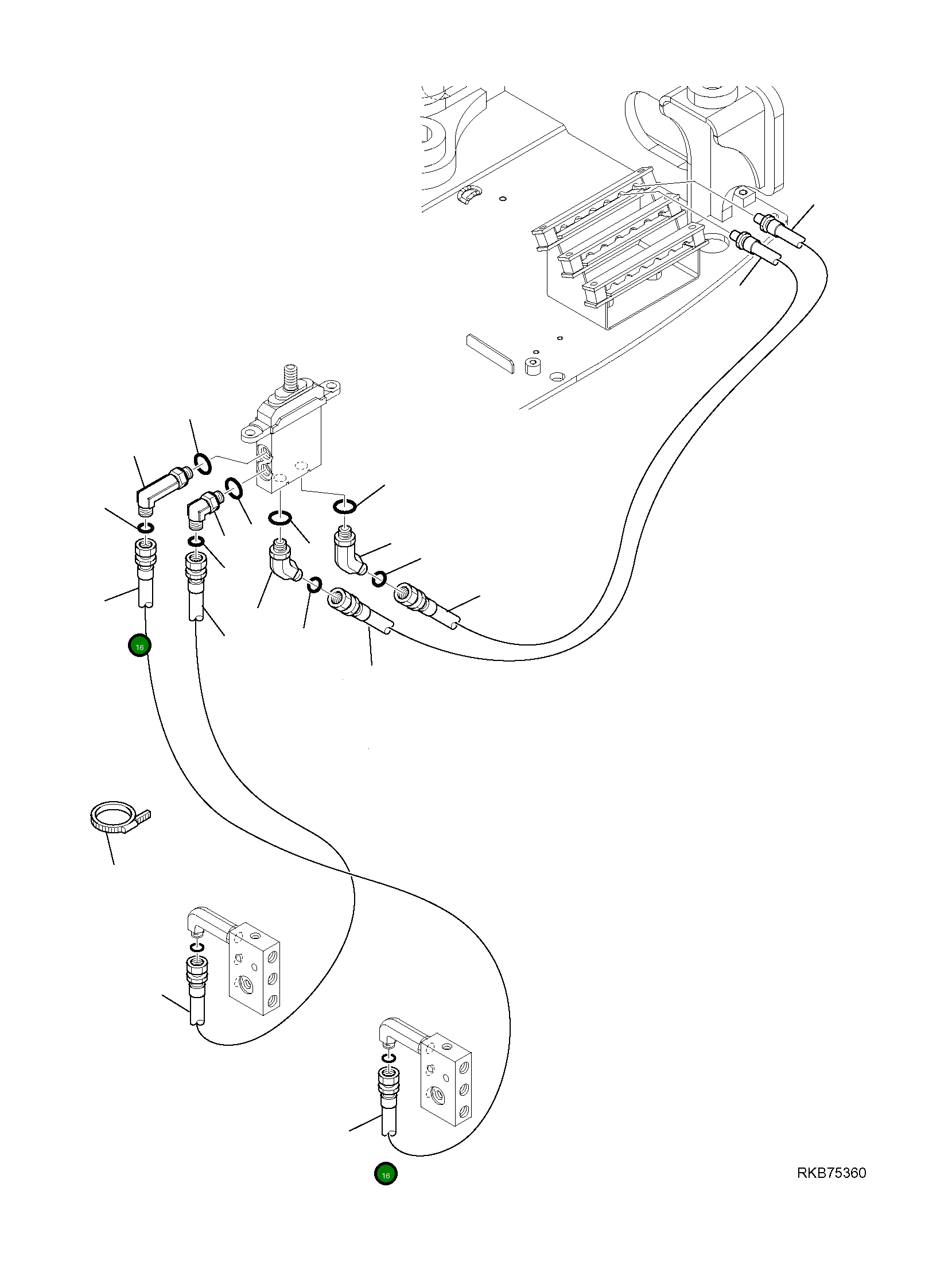 Шланг 22E-62-22190 Komatsu
