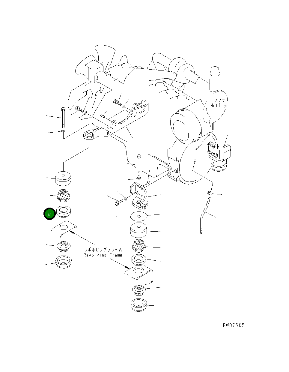 Втулка 208-01-55210 Komatsu