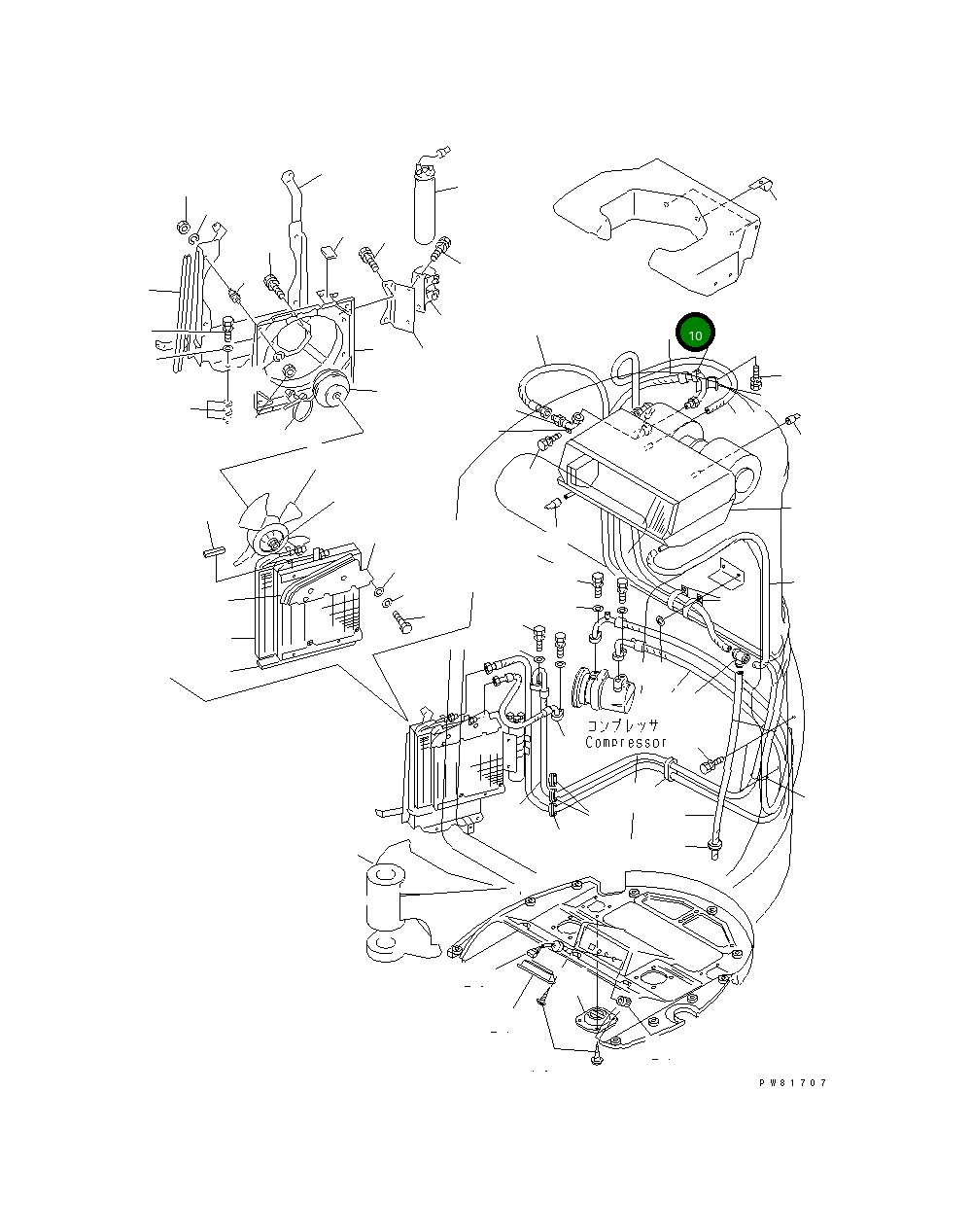 Шланг YM172164-18700 Komatsu