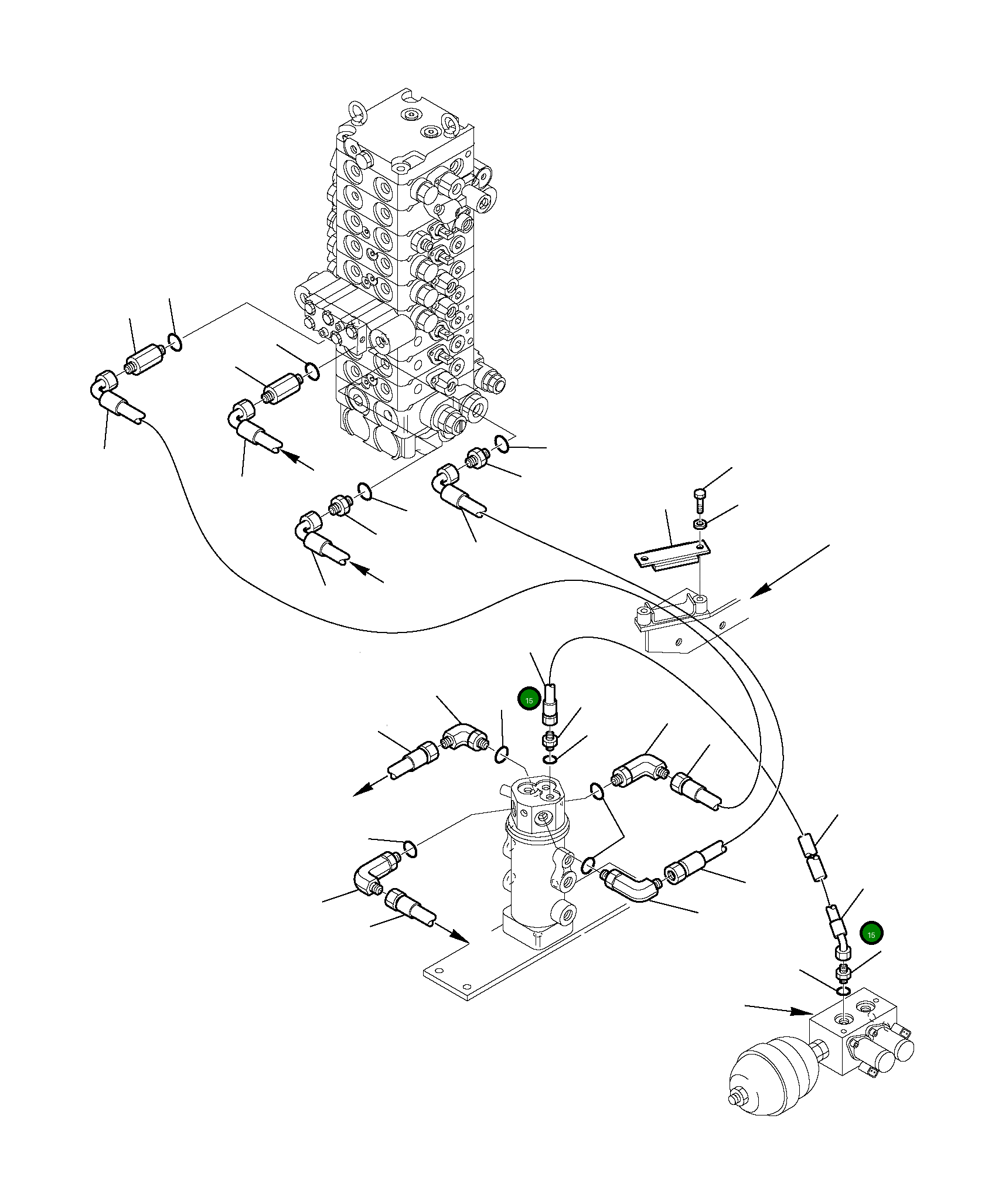 Шланг 392027001 Komatsu