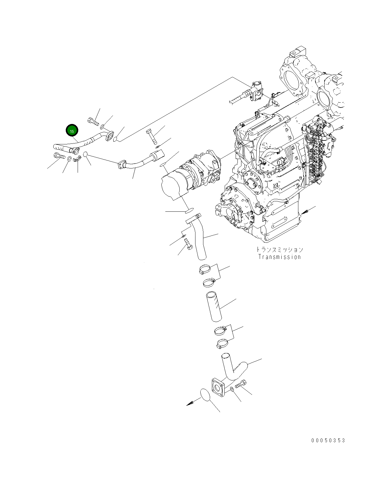 Шланг 421-62-43740 Komatsu