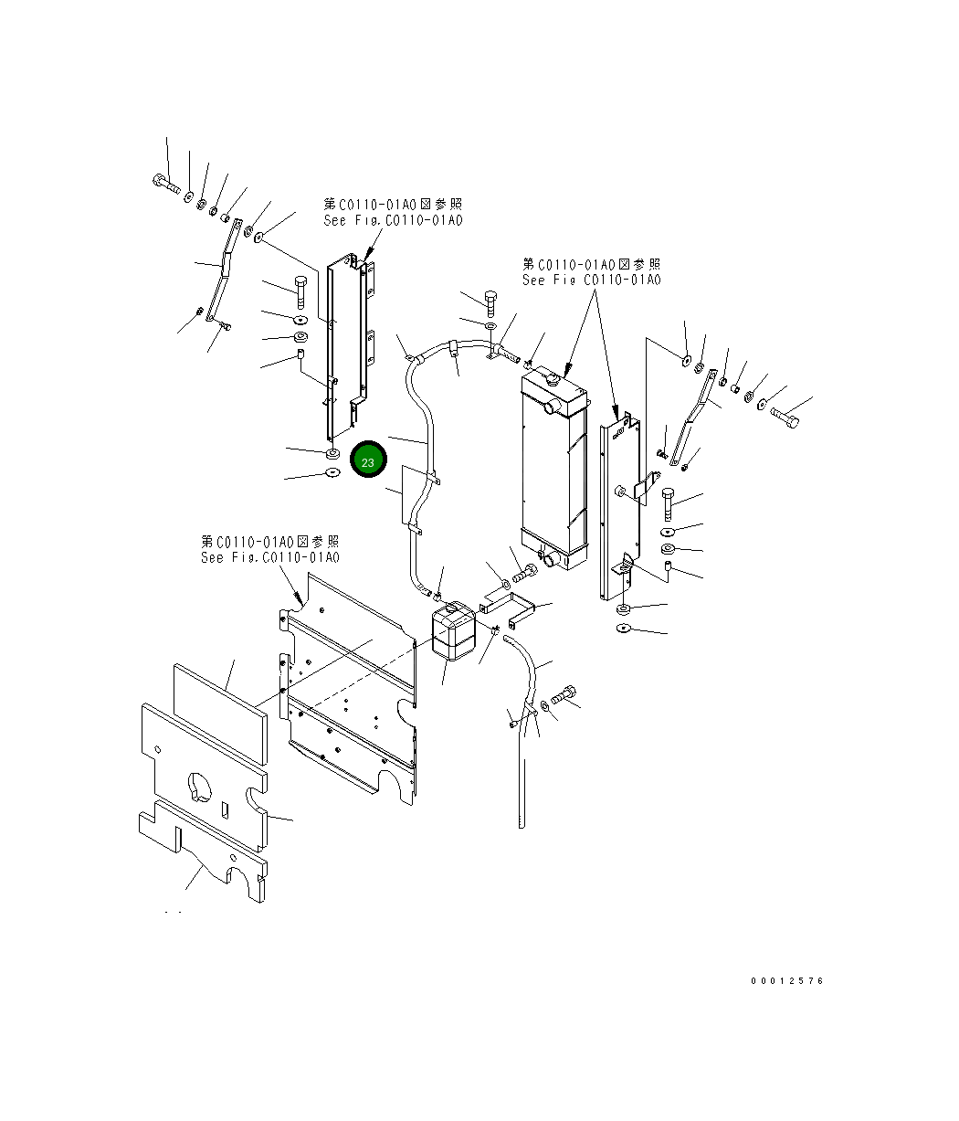 Шланг 416-03-31390 Komatsu