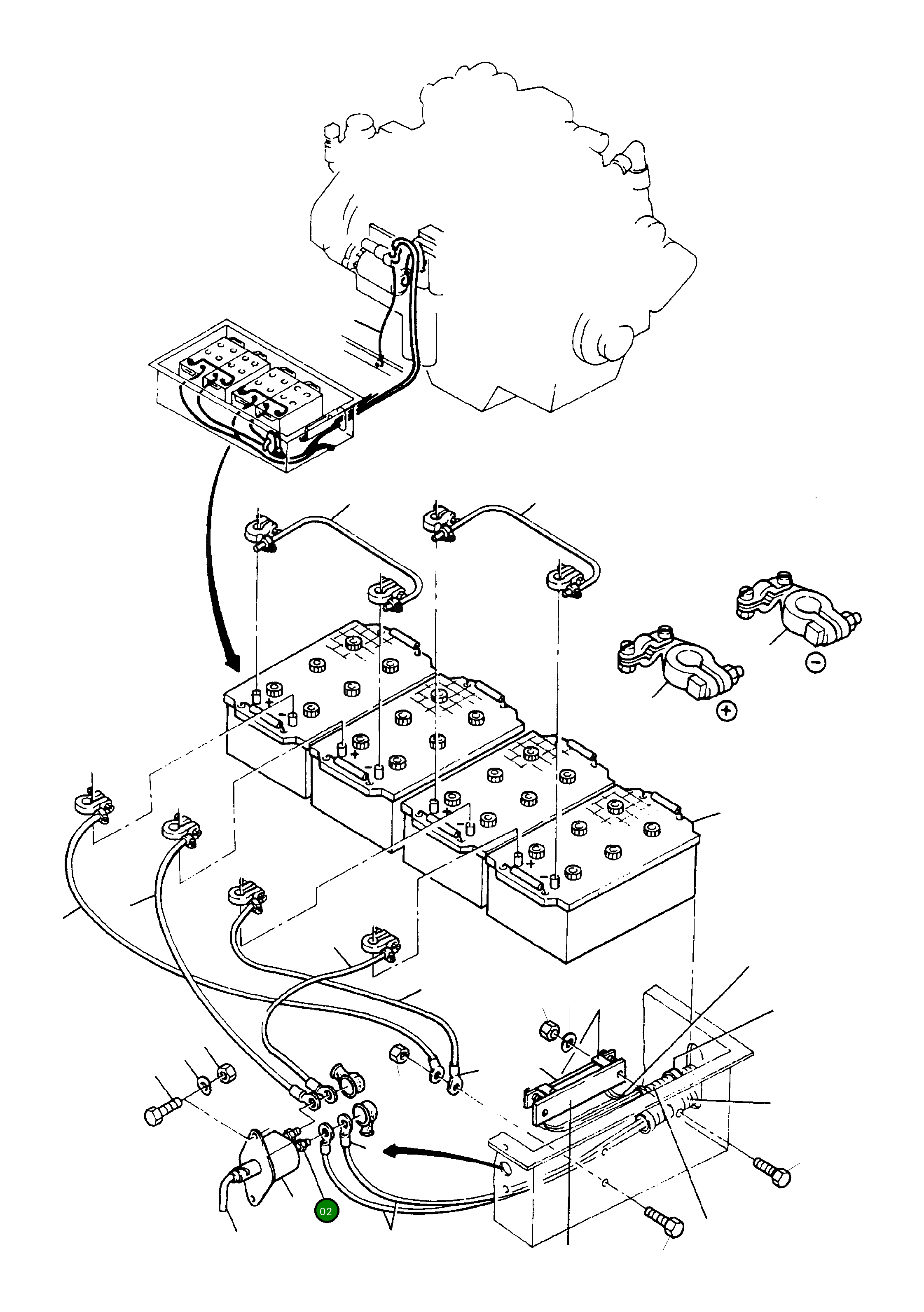 Выключатель аккумулятора 358 265 40 Komatsu