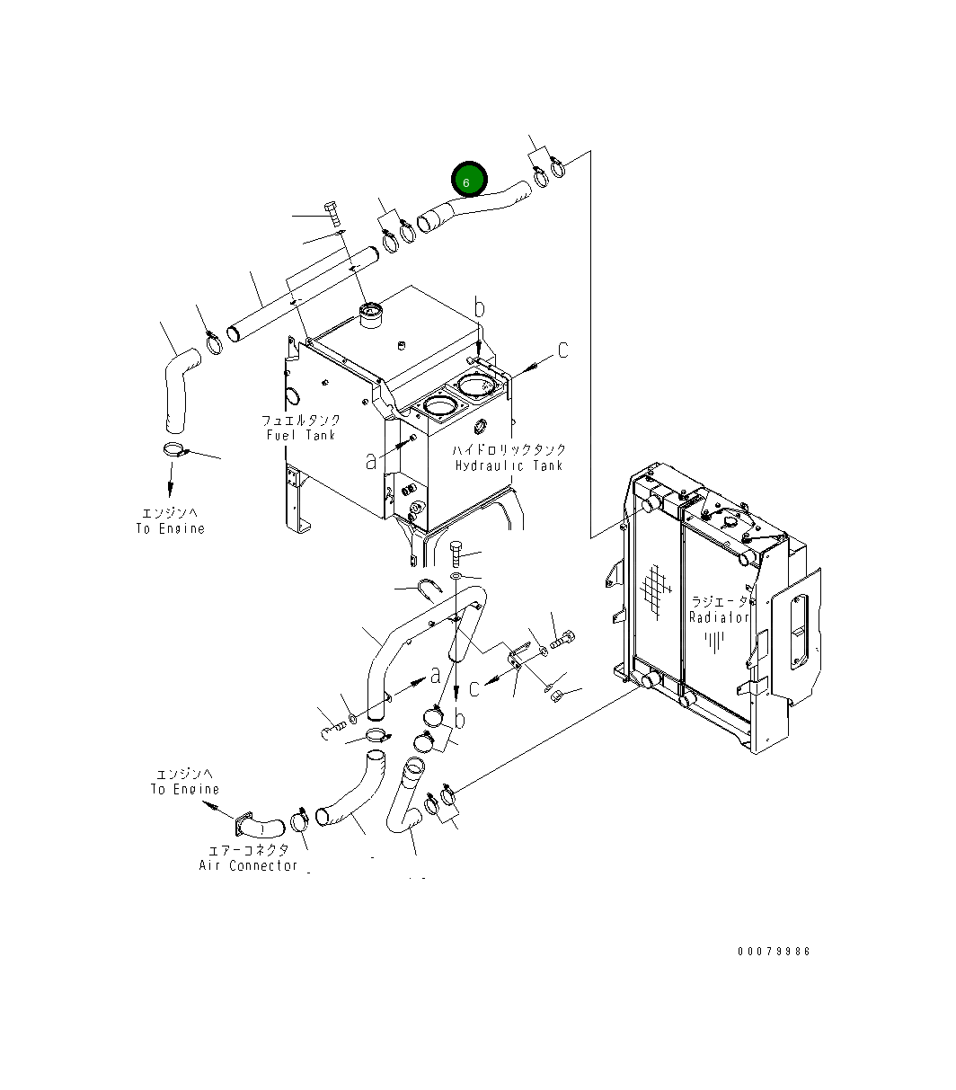 Шланг 23B-02-53410 Komatsu