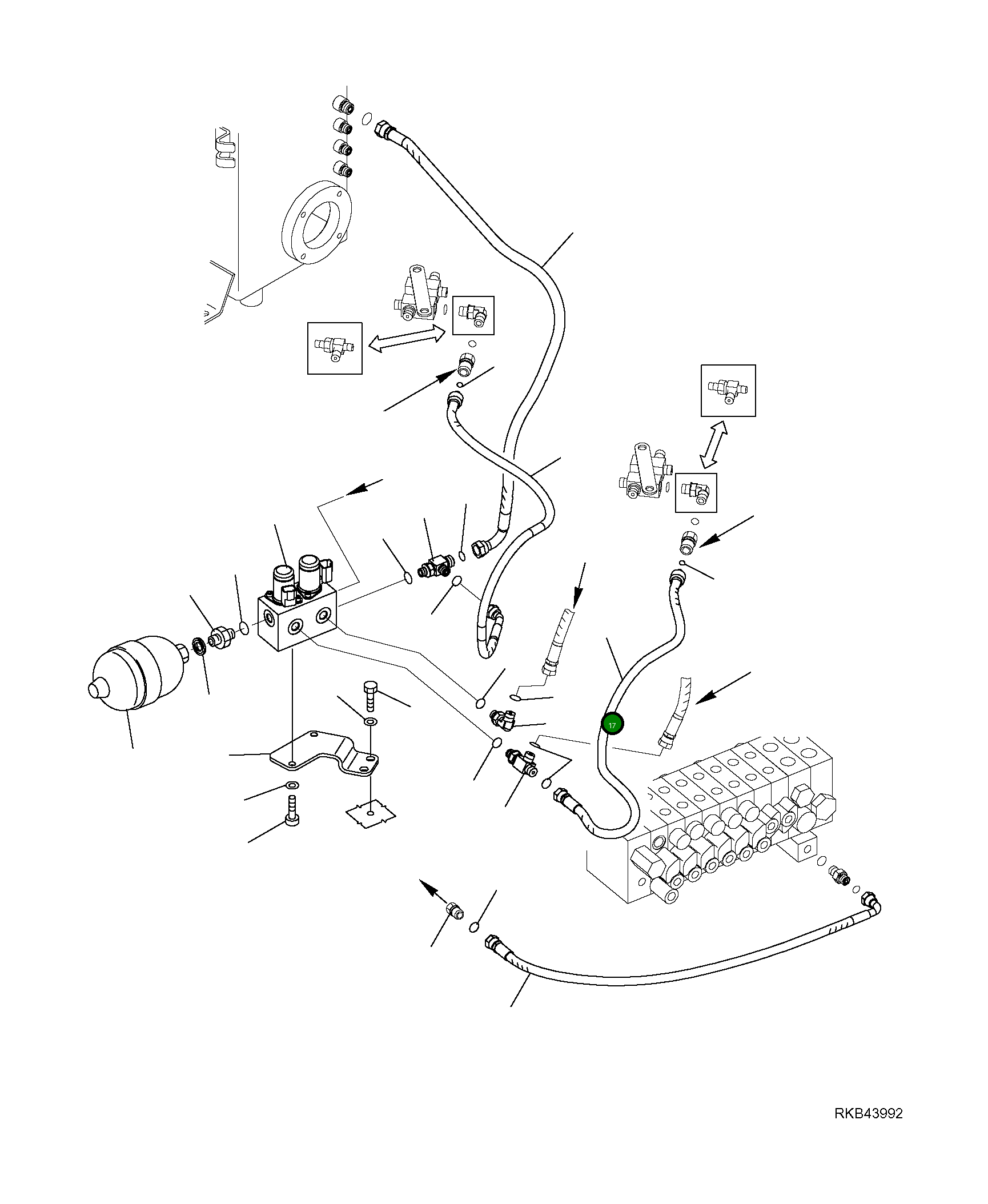Шланг 22L-62-R4940 Komatsu