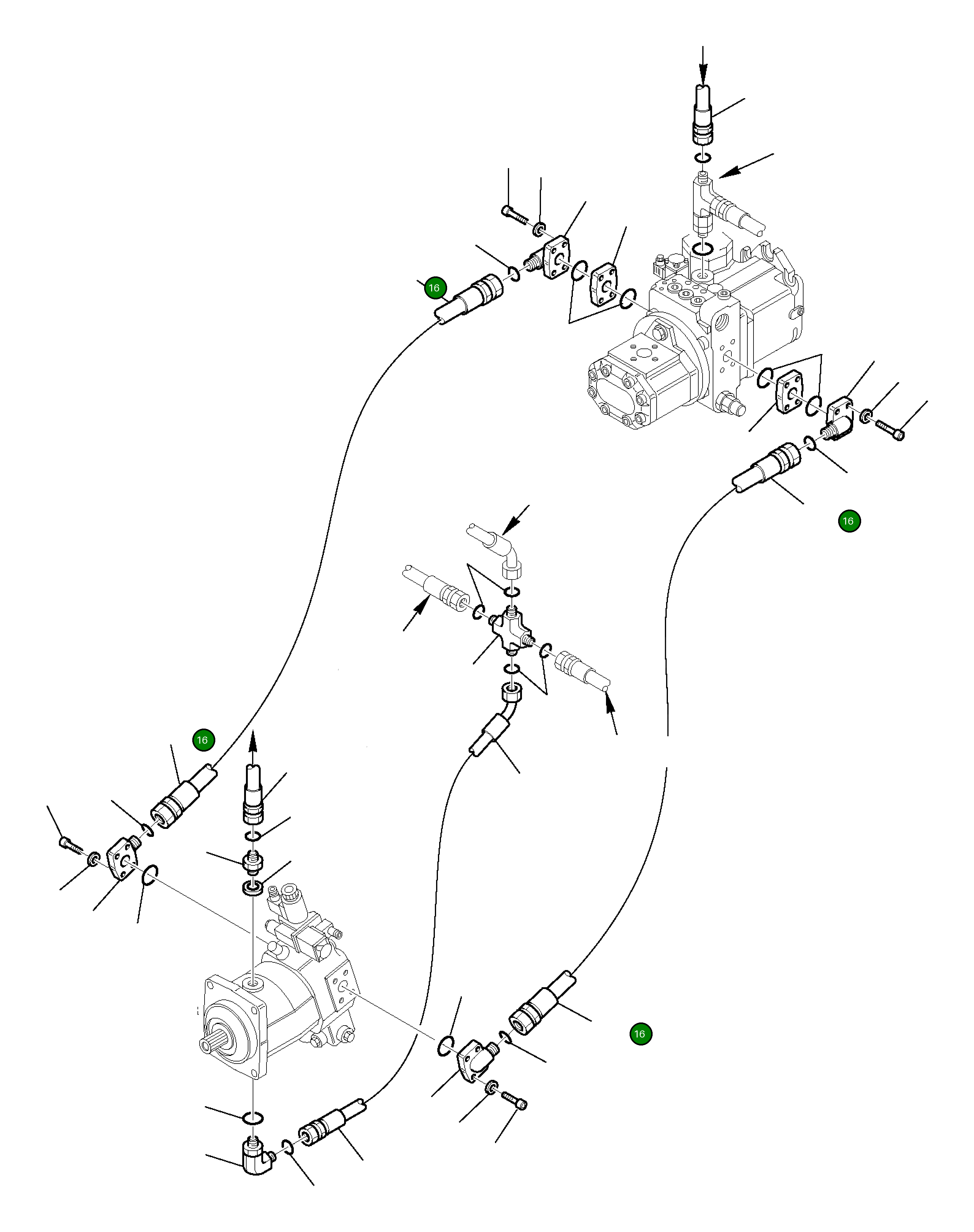 Шланг 392830002 Komatsu