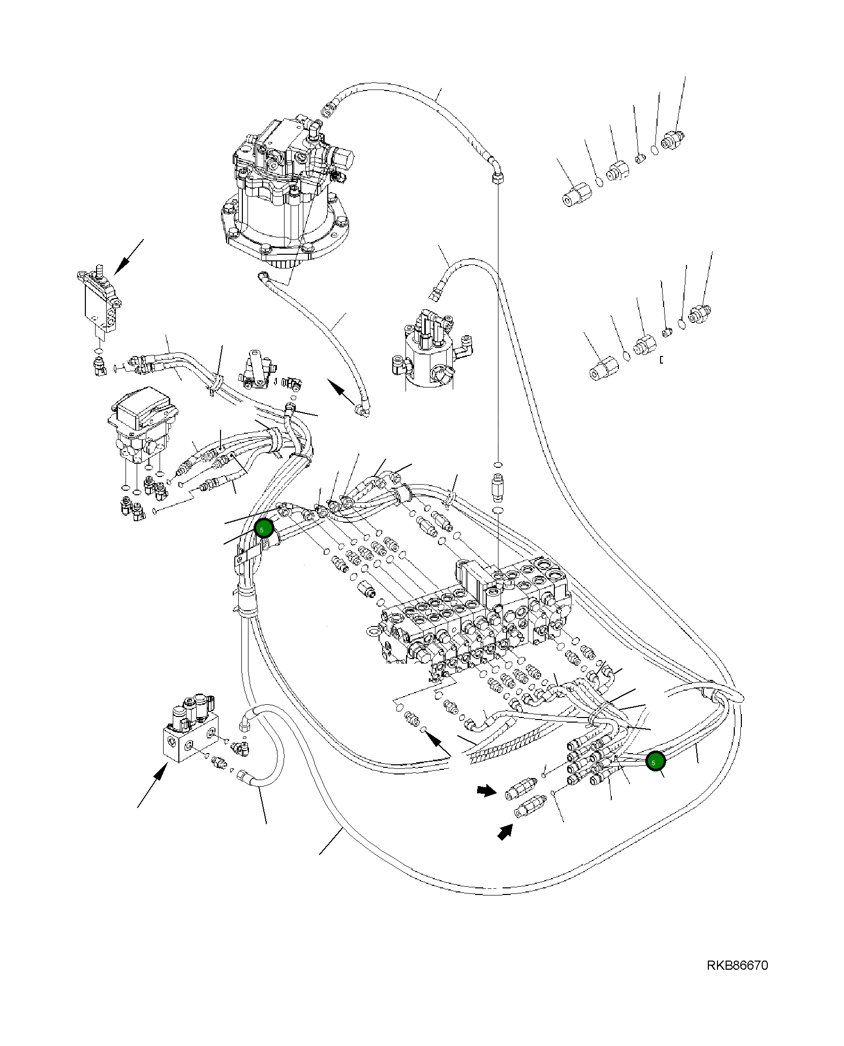 Шланг 22M-62-R1171 Komatsu