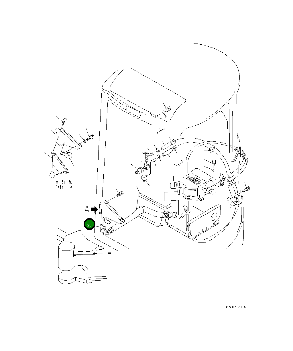 Шланг YM172164-17640 Komatsu