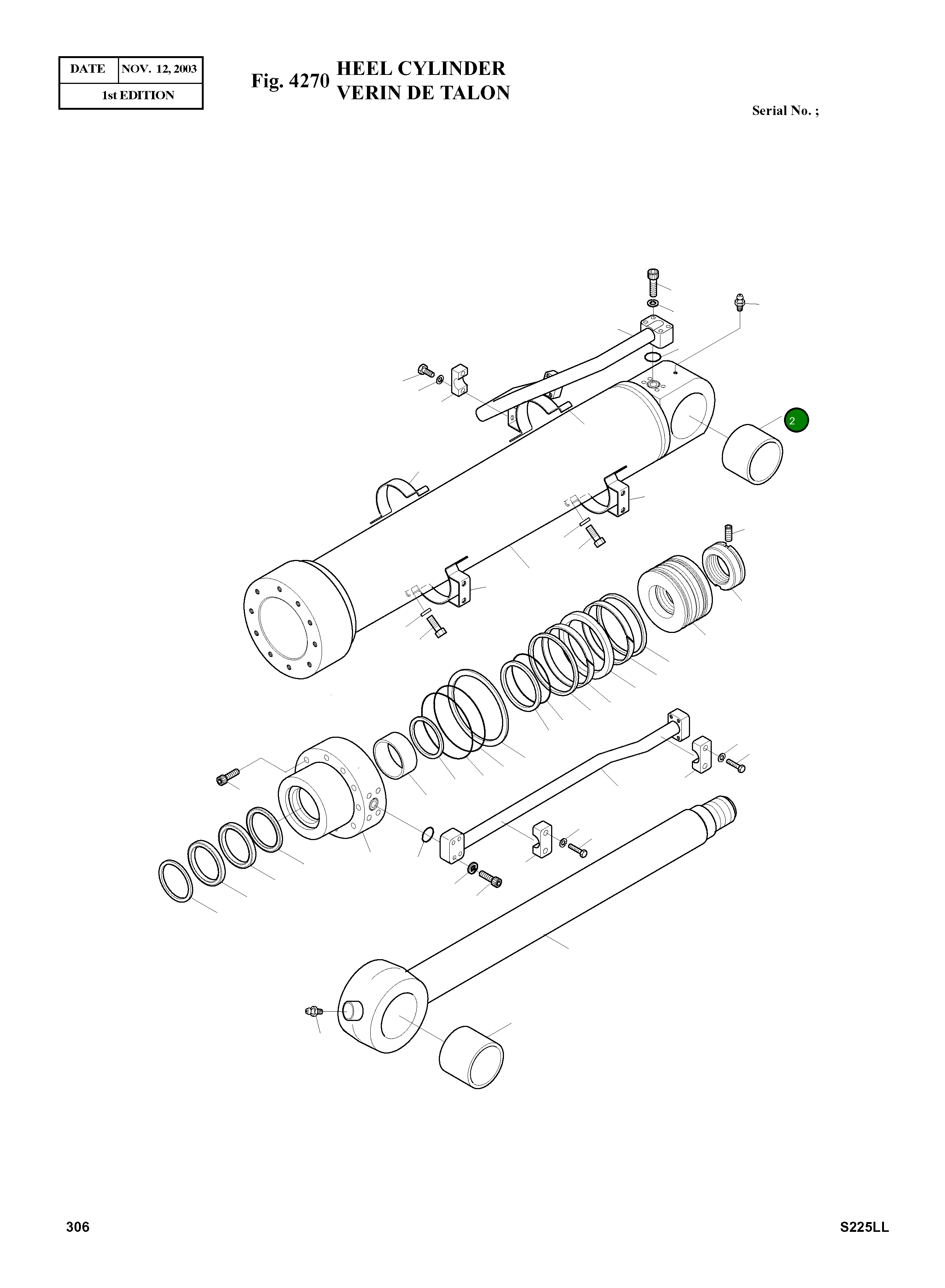 Втулка 00B113-0 Komatsu