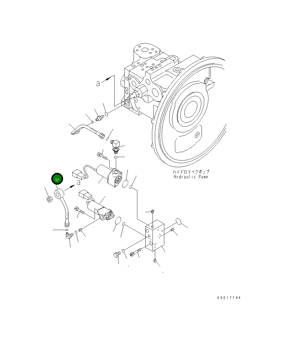 Шланг 708-1L-29350 Komatsu
