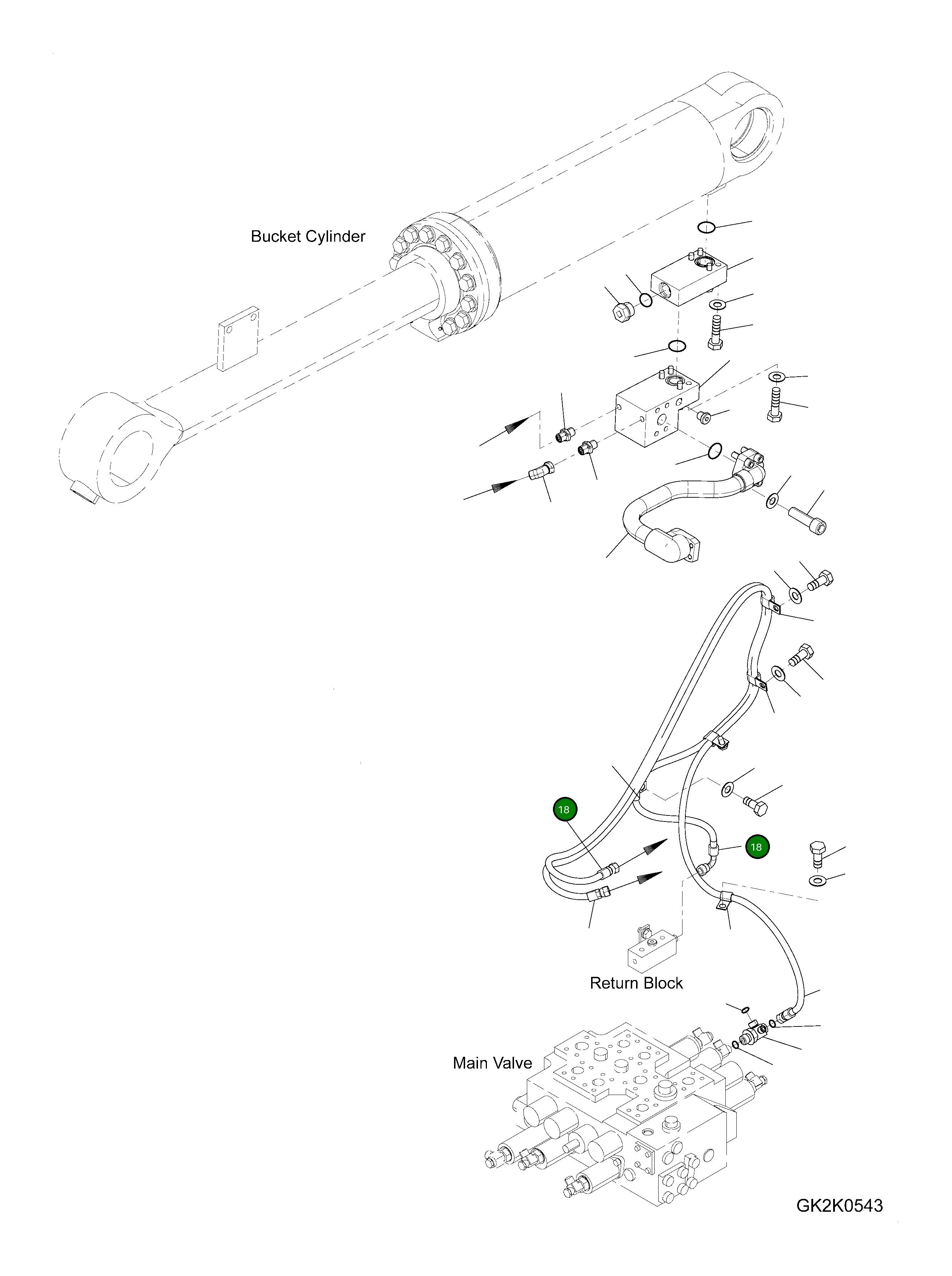Шланг 419-U77-4160 Komatsu