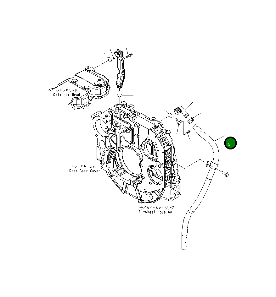 Шланг 6754-21-6340 Komatsu