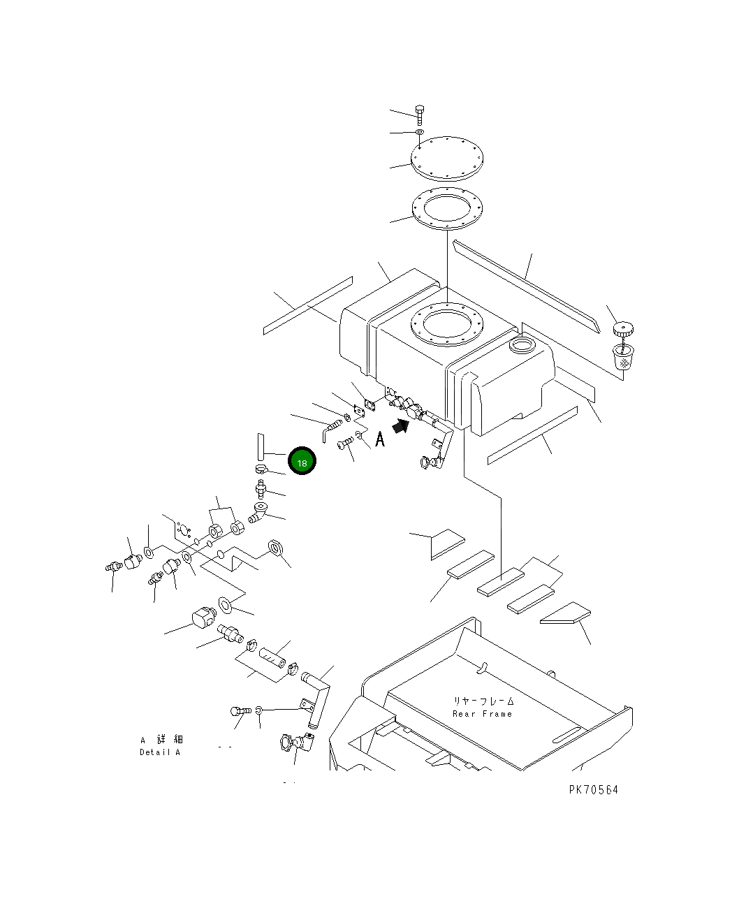 Шланг 267-19-12015 Komatsu