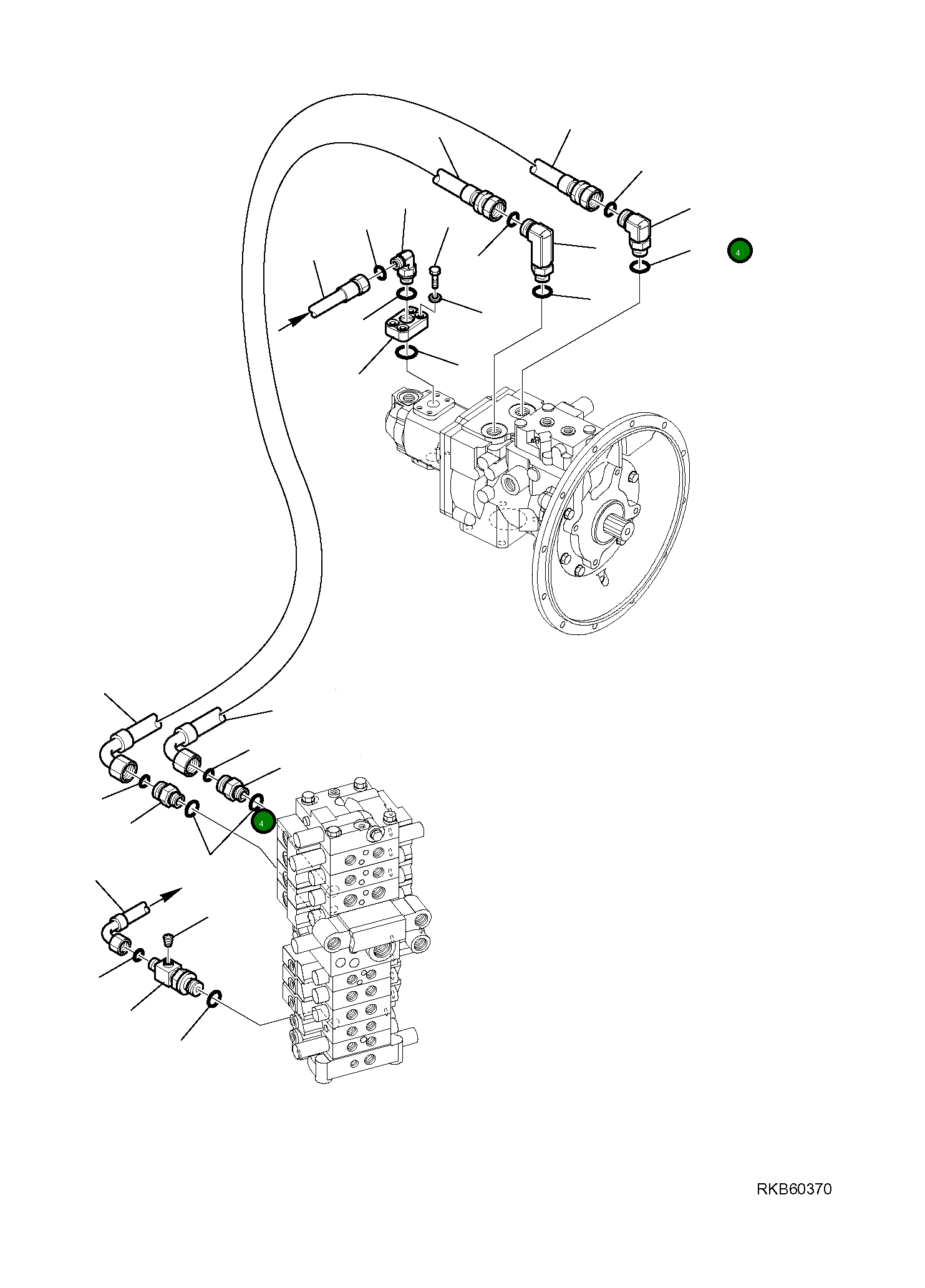 Шланг 21W-62-R3510 Komatsu