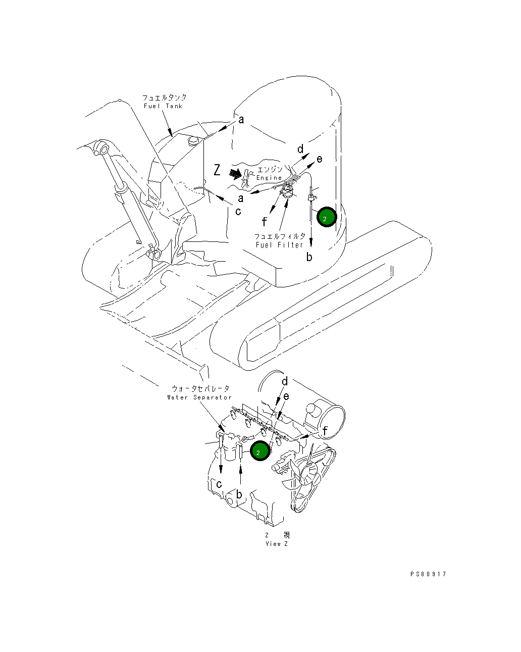 Шланг YM172187-14430 Komatsu