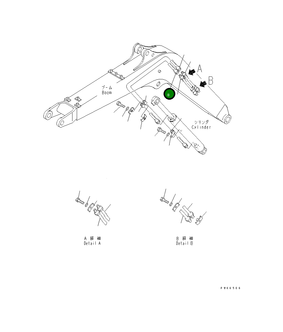 Шланг 22M-62-13350 Komatsu