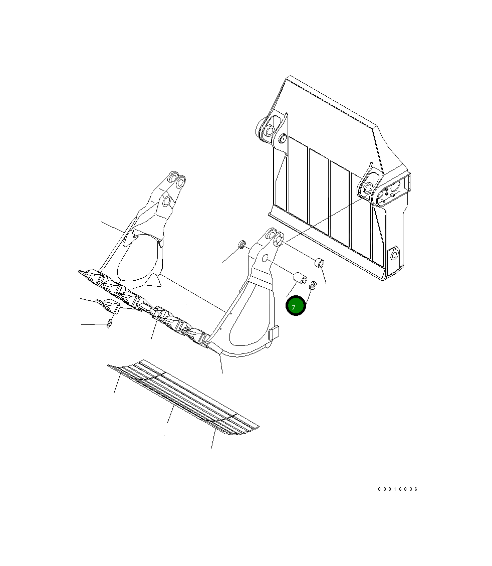 Втулка 21N-72-14240 Komatsu