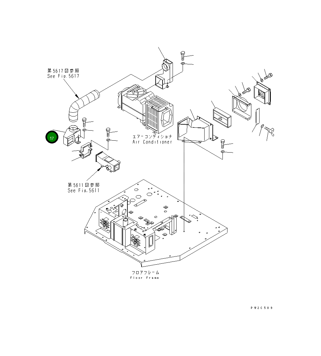 Воздуховод 234-809-6830 Komatsu