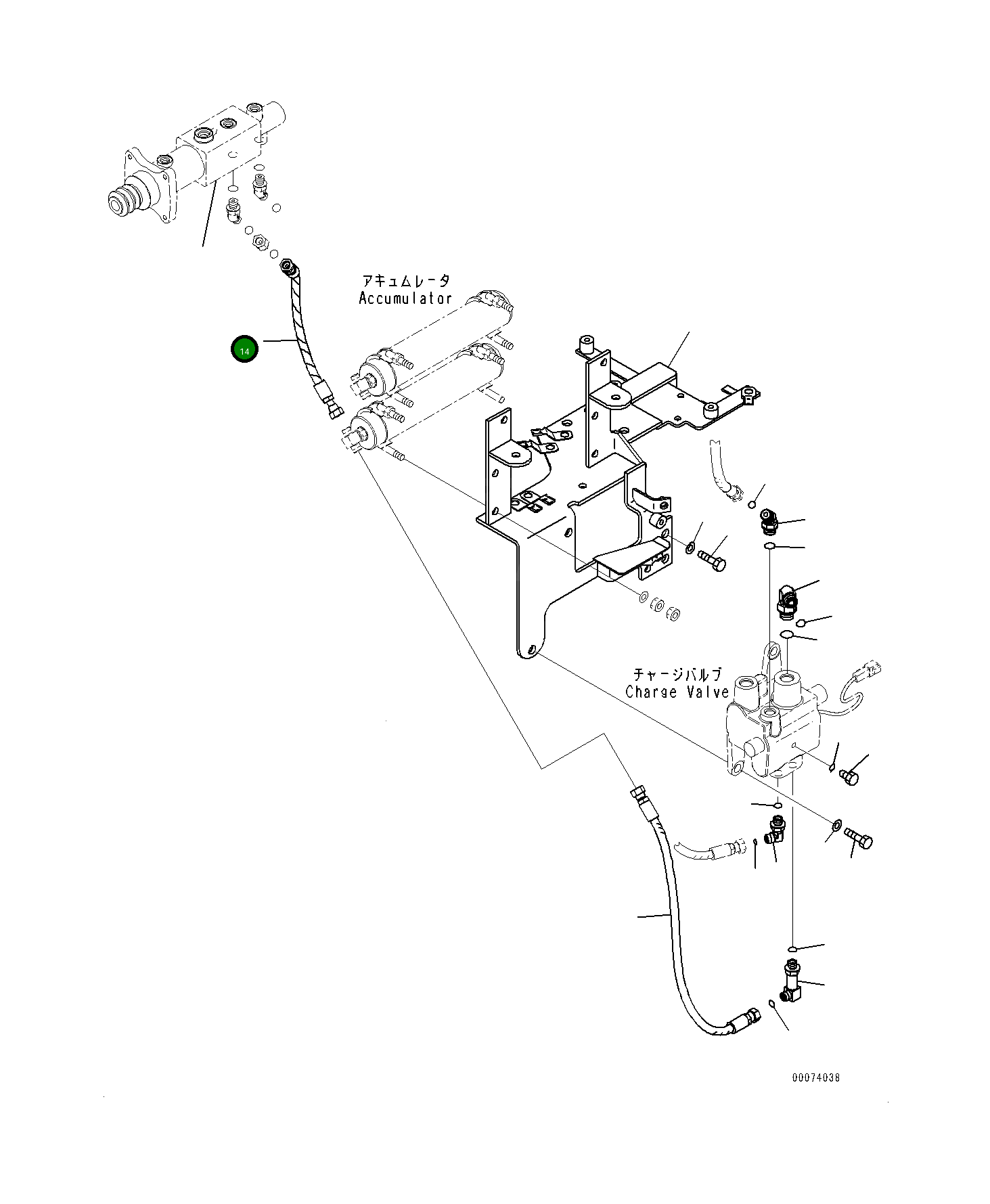 Шланг 419-43-48170 Komatsu
