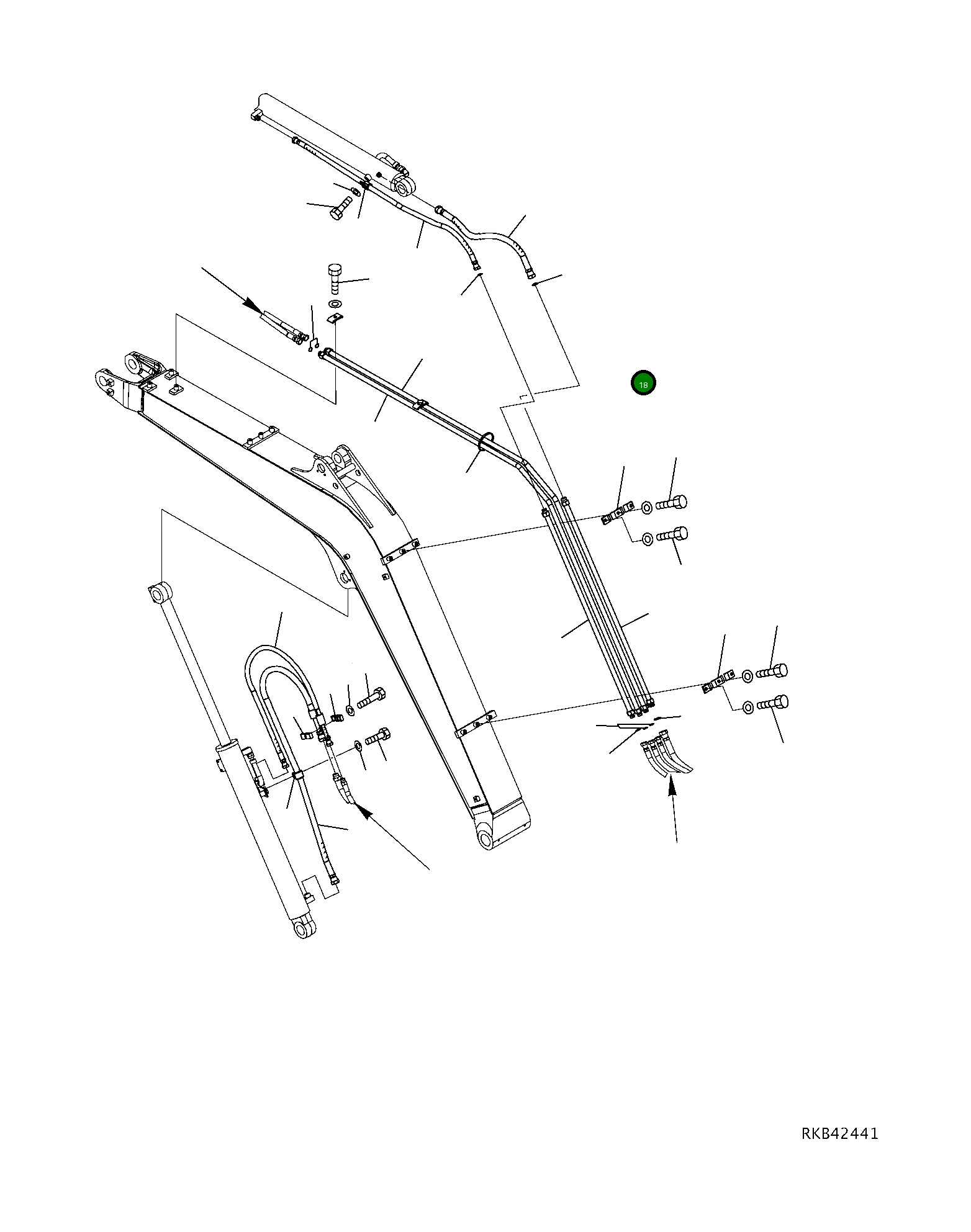 Шланг 22M-62-22240 Komatsu