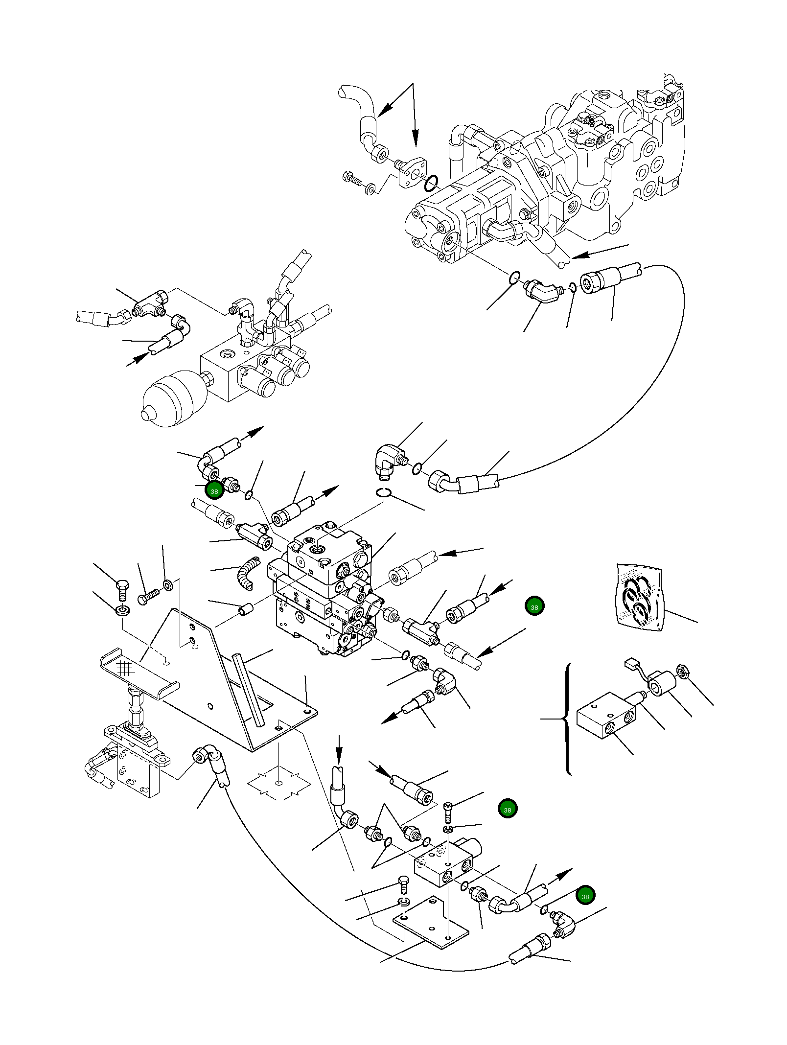 Шланг 37A-970-1630 Komatsu