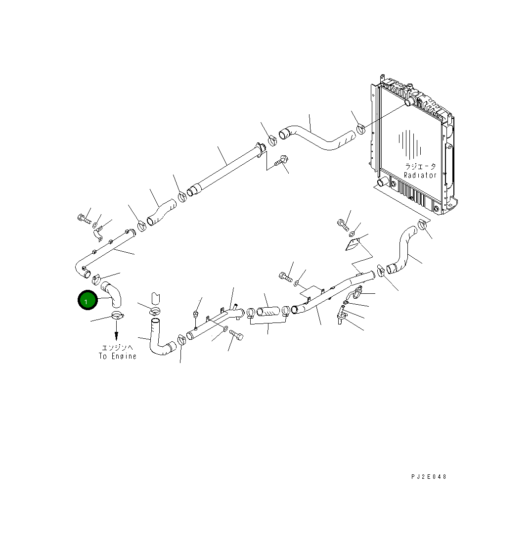 Шланг 23B-03-33611 Komatsu