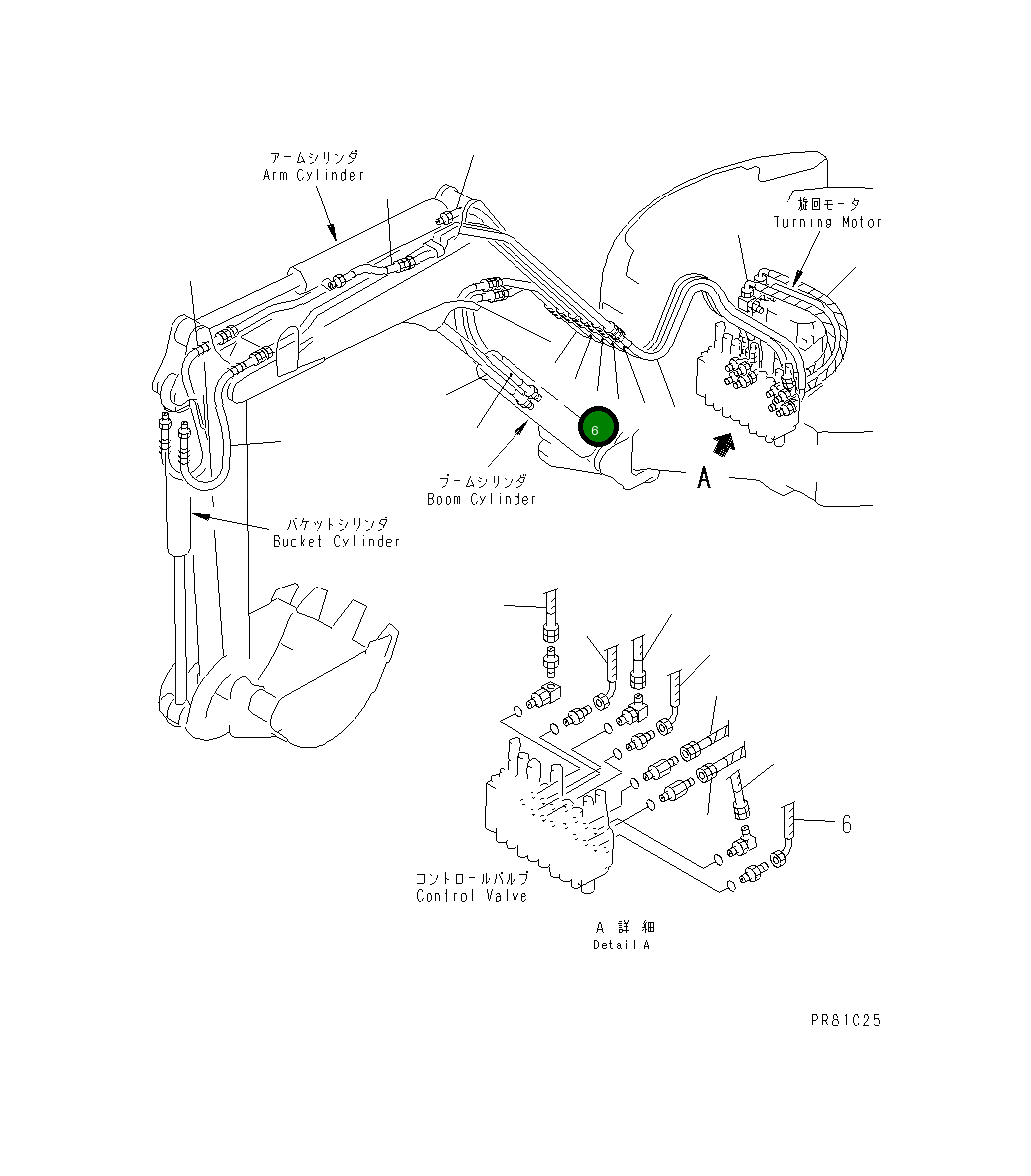 Шланг YM172173-78840 Komatsu
