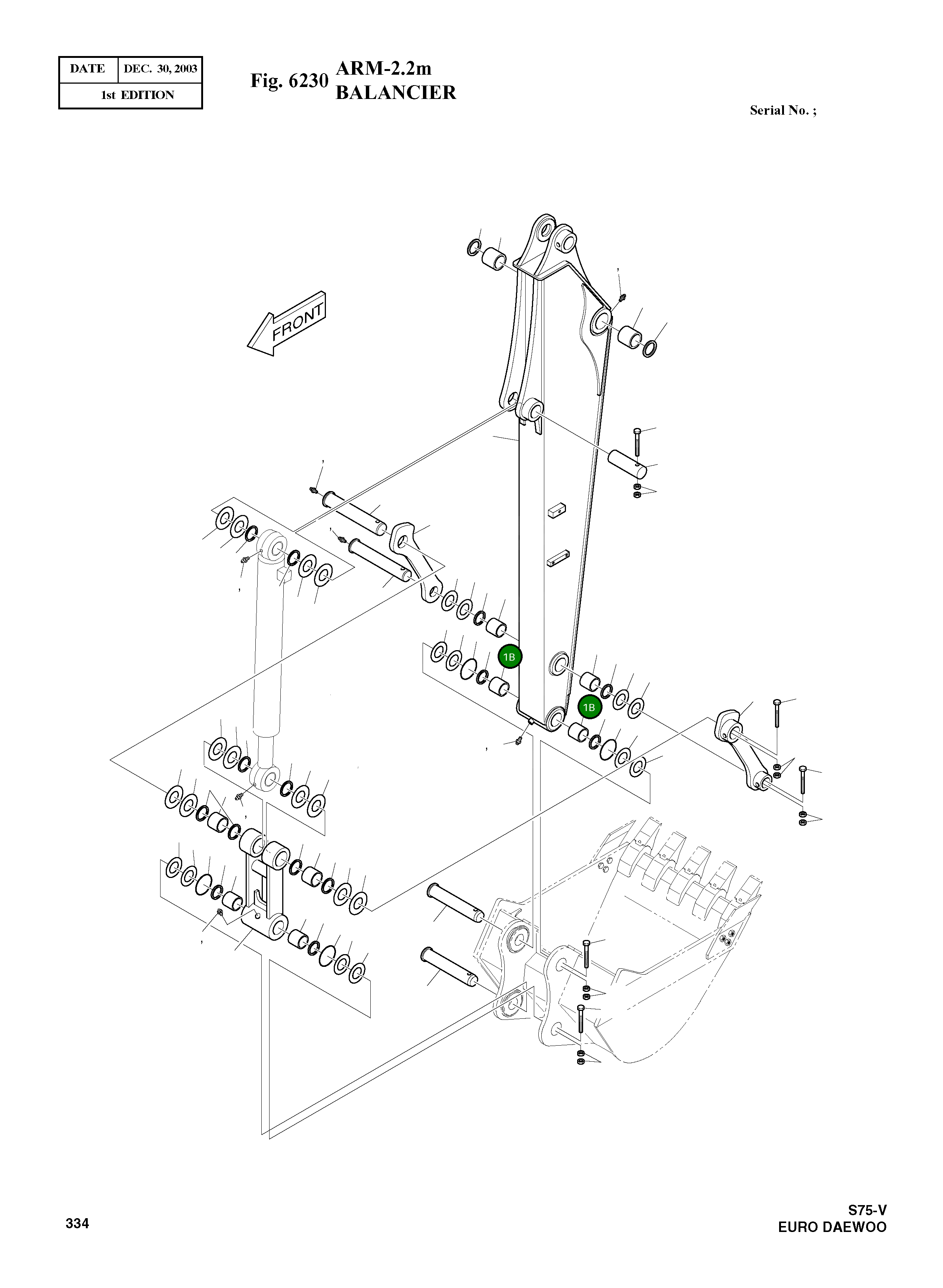 Втулка 110-00223 Komatsu