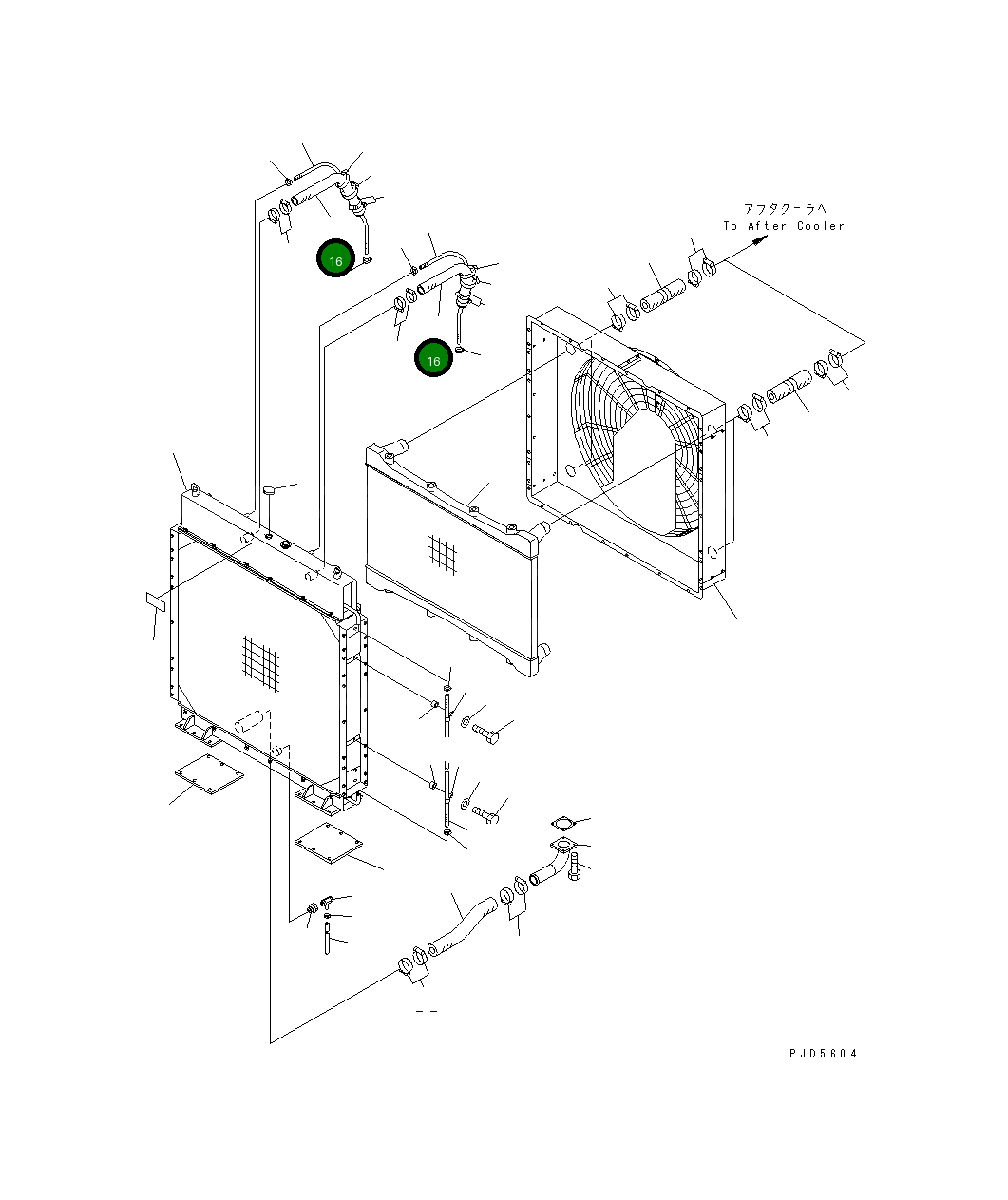 Шланг 6215-61-9660 Komatsu