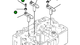 Гайка - HEAVY HEX 1238 627 H1 Komatsu