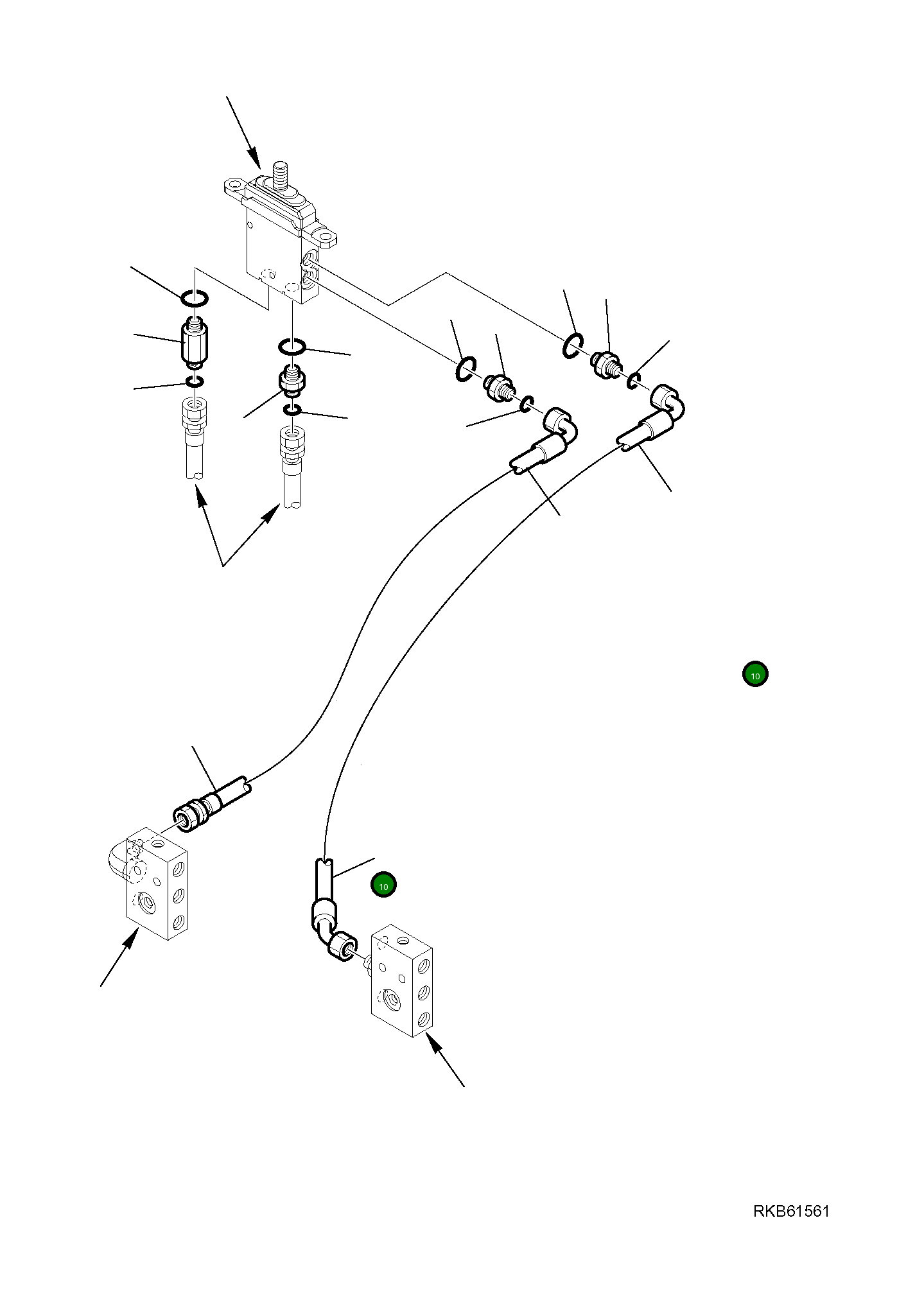 Шланг 21W-62-R2282 Komatsu