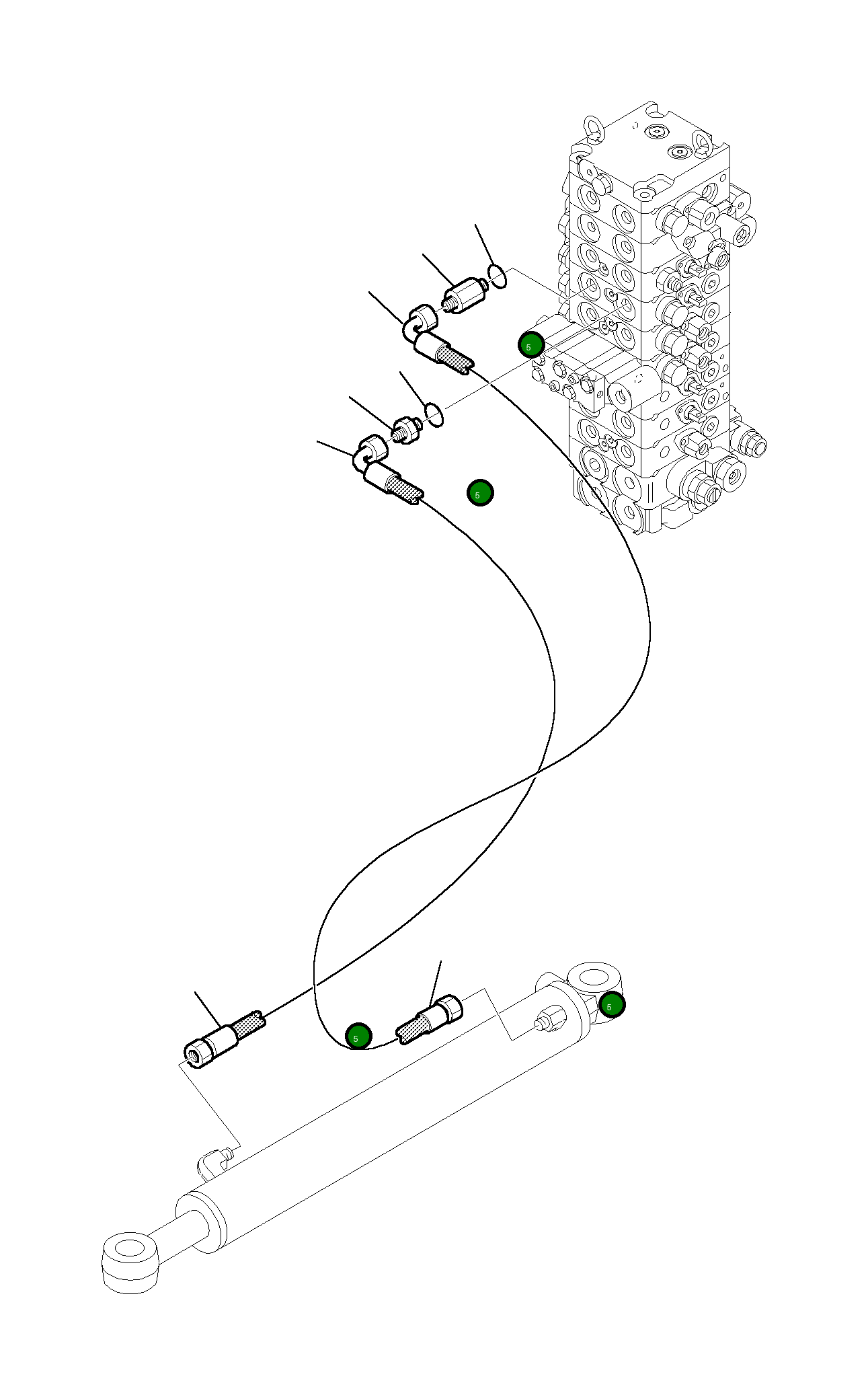 Шланг 392378044 Komatsu