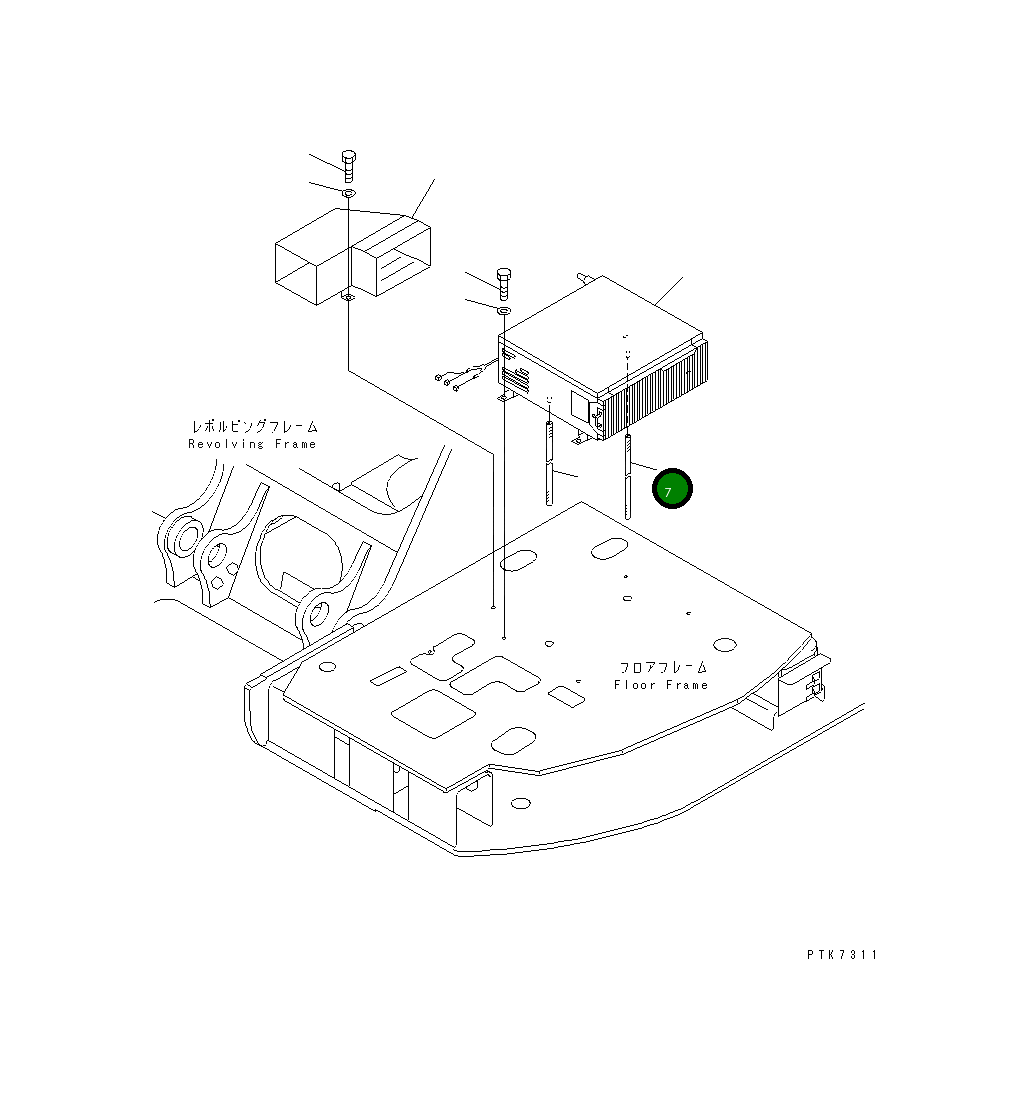 Шланг 22B-979-1370 Komatsu